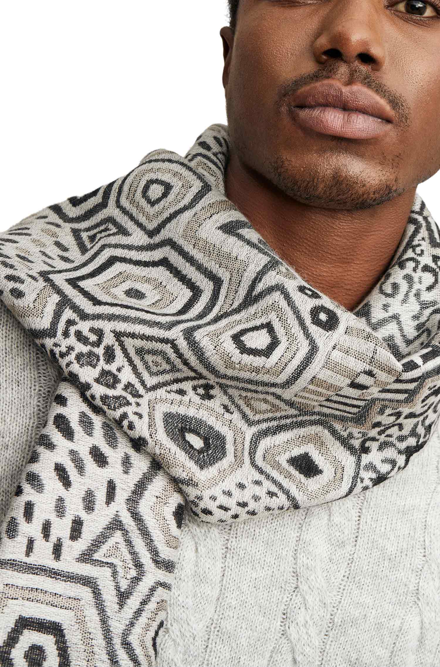 Alpaka Webschal WIFE aus Baby Alpaka & Seide