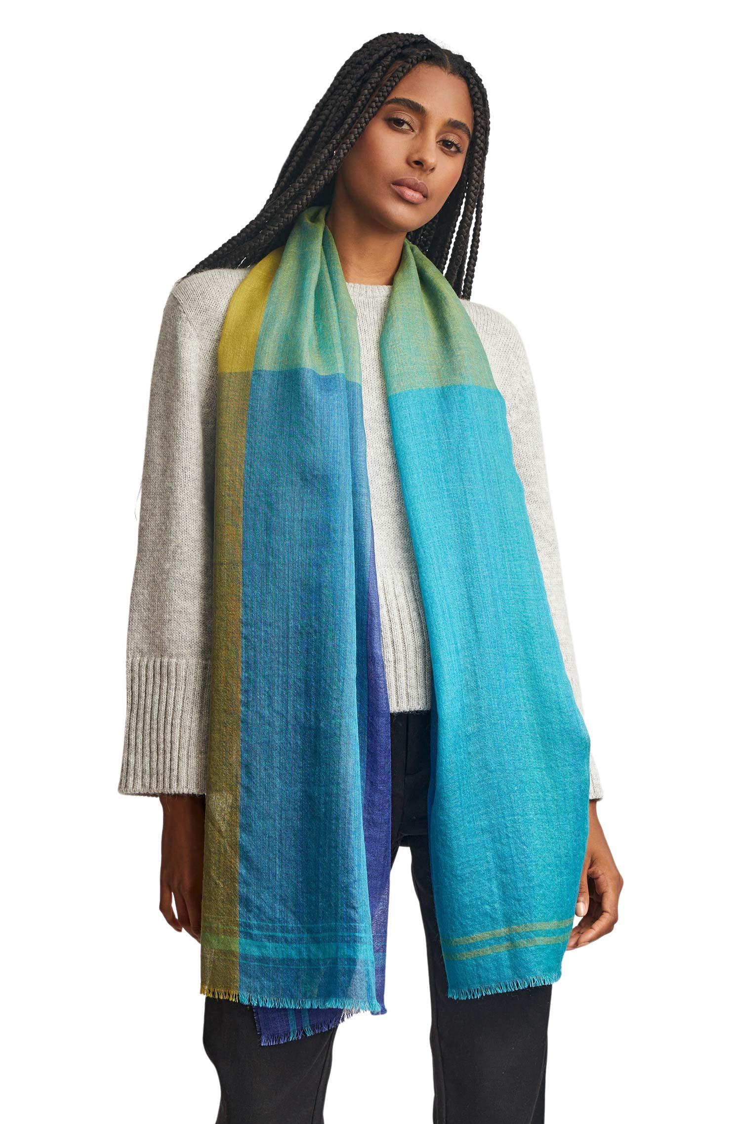 Alpaka Webschal WUATIA aus Alpaka & Seide