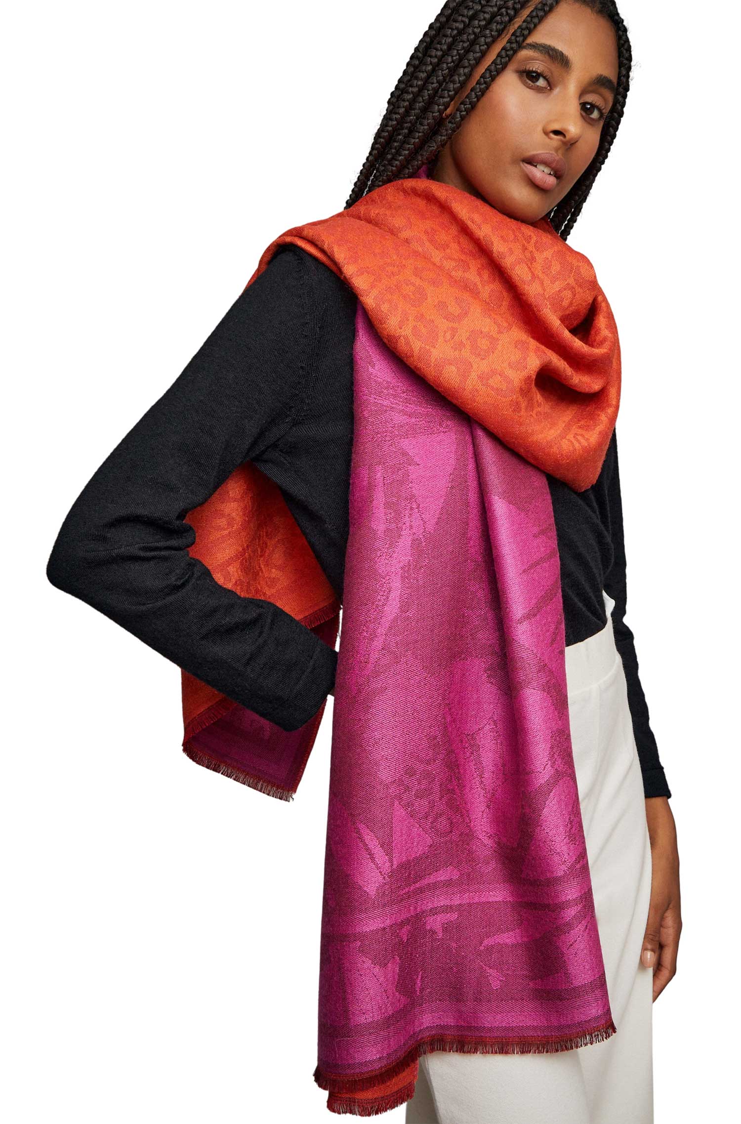 Alpaka Webschal WUTTENBERG aus Alpaka & Seide