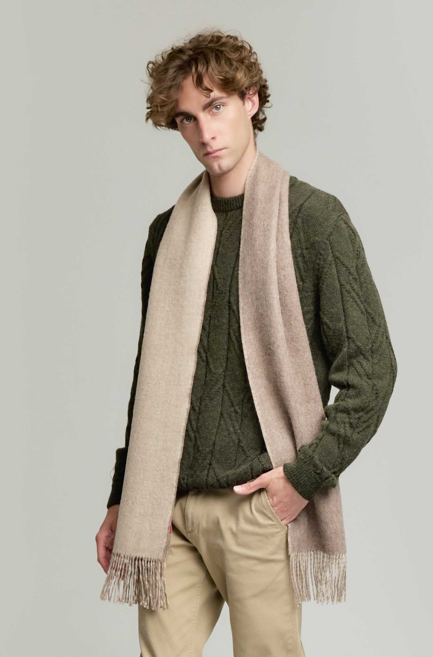 Alpaka Webschal YAMILA aus 100% Baby Alpaka