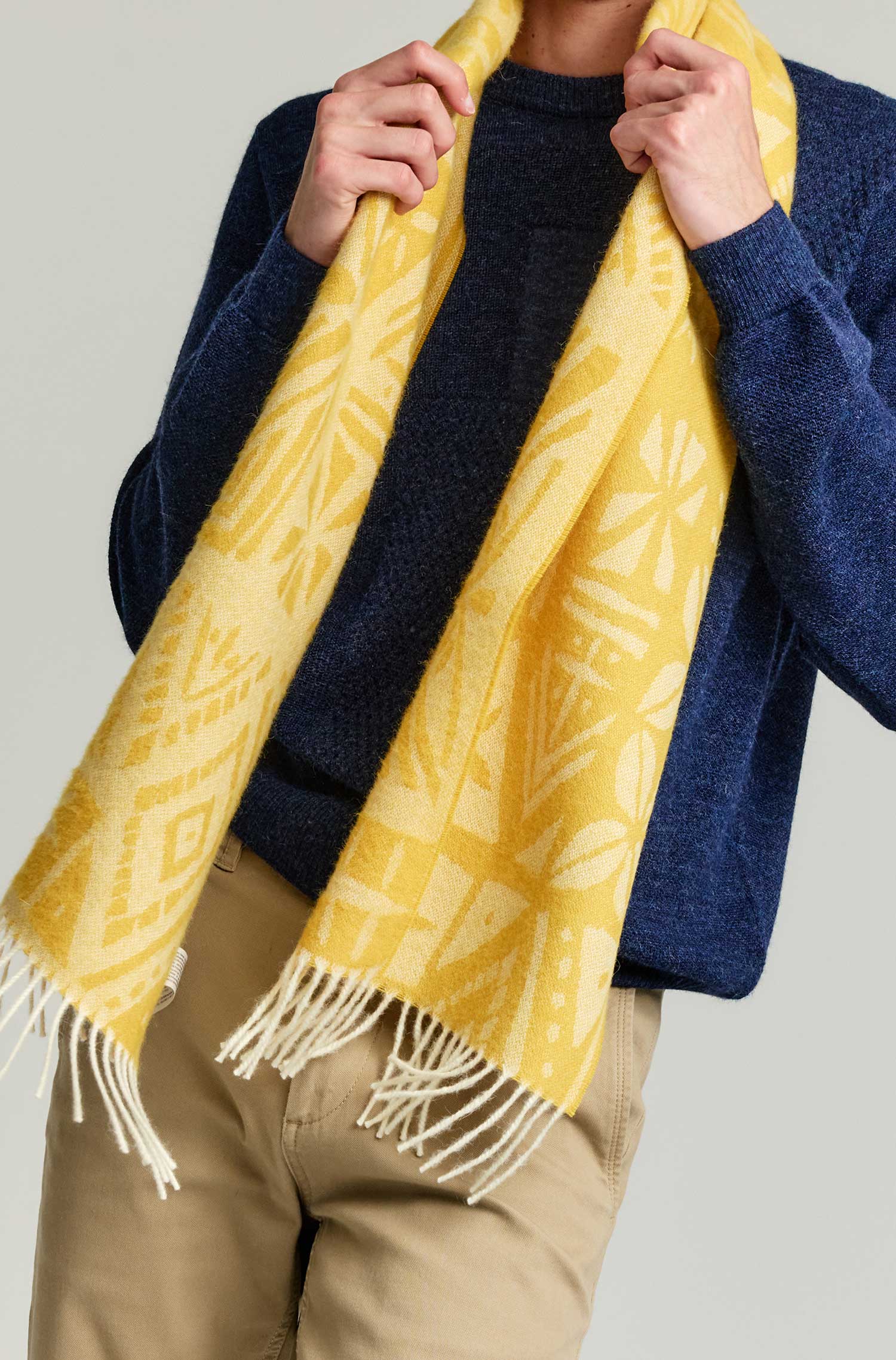 Alpaka Webschal YETZALI aus 100% Baby Alpaka