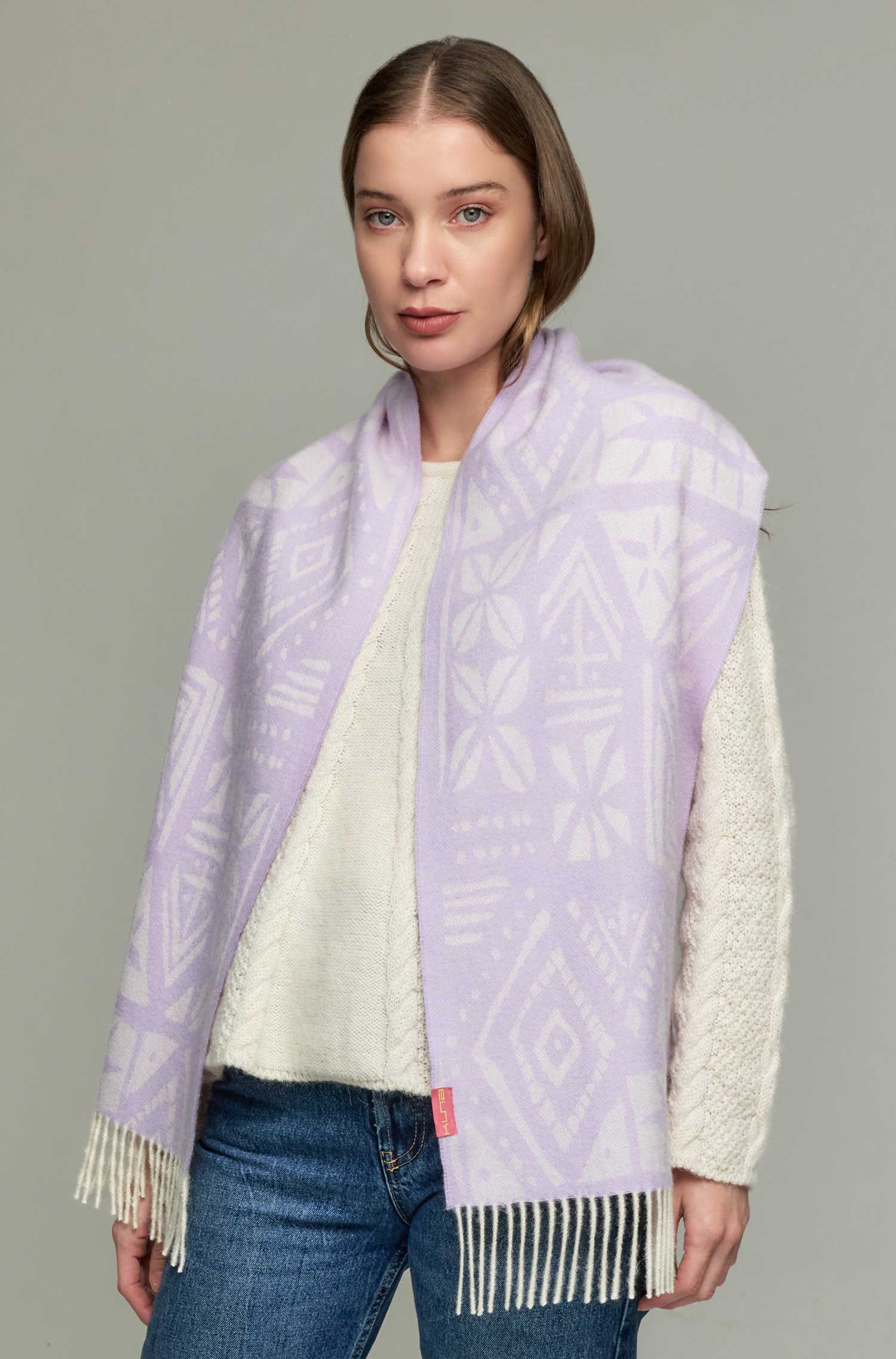 Alpaka Webschal YETZALI aus 100% Baby Alpaka