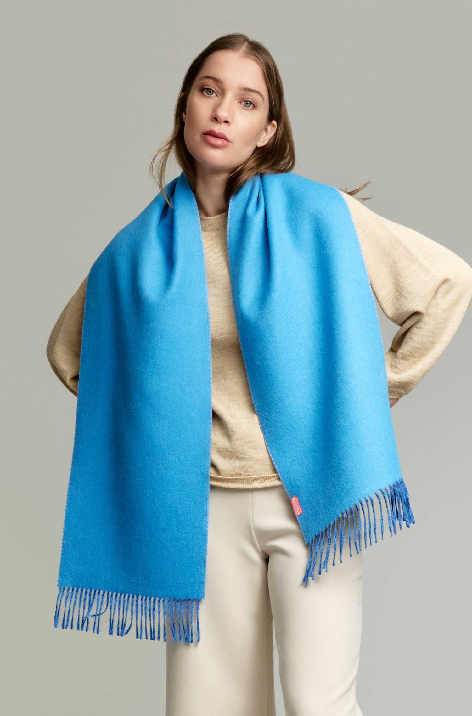 Alpaka Webschal YOKEY aus 100% Baby Alpaka