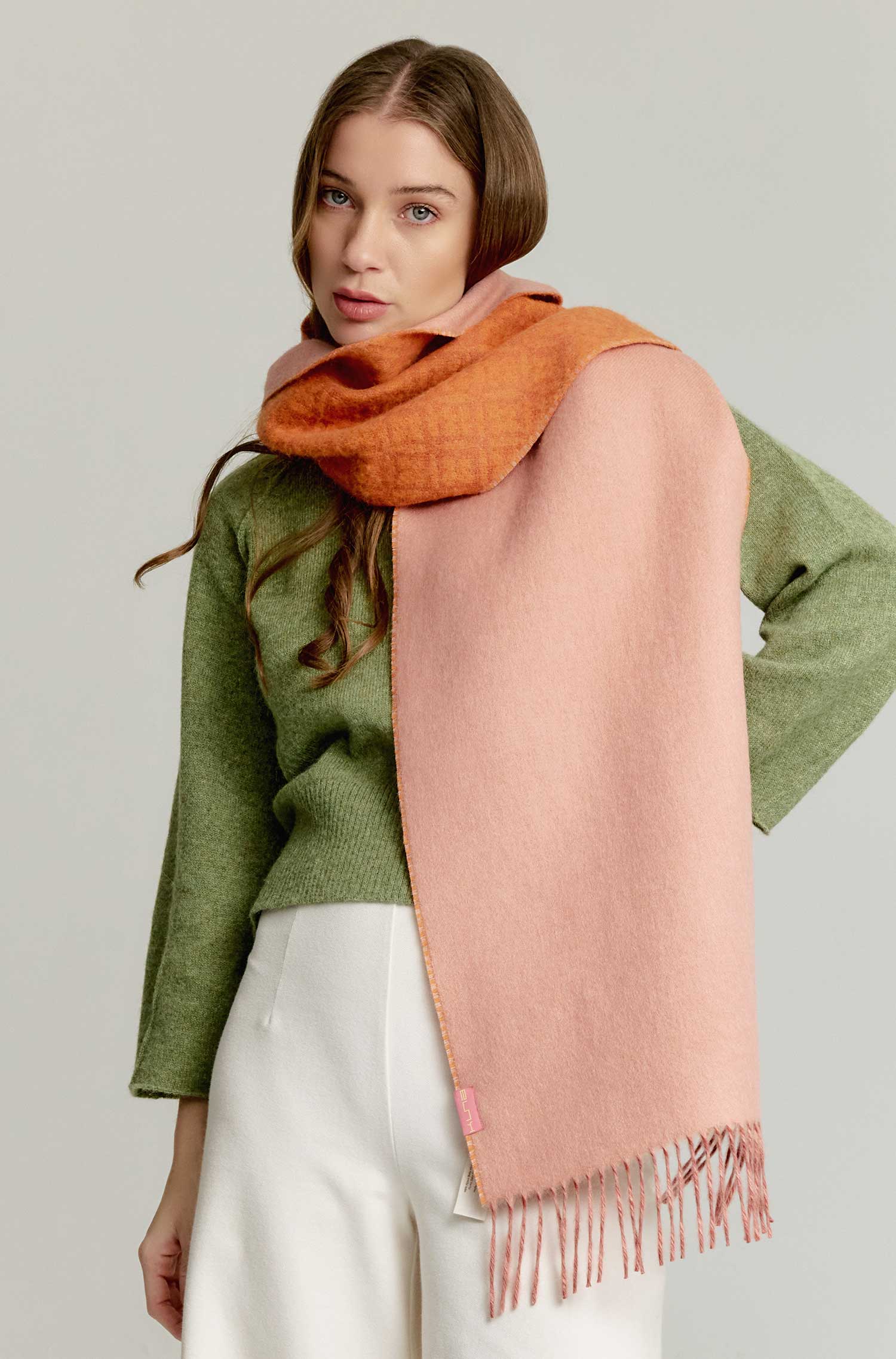 Alpaca woven scarf YOKEY made of 100% baby alpaca
