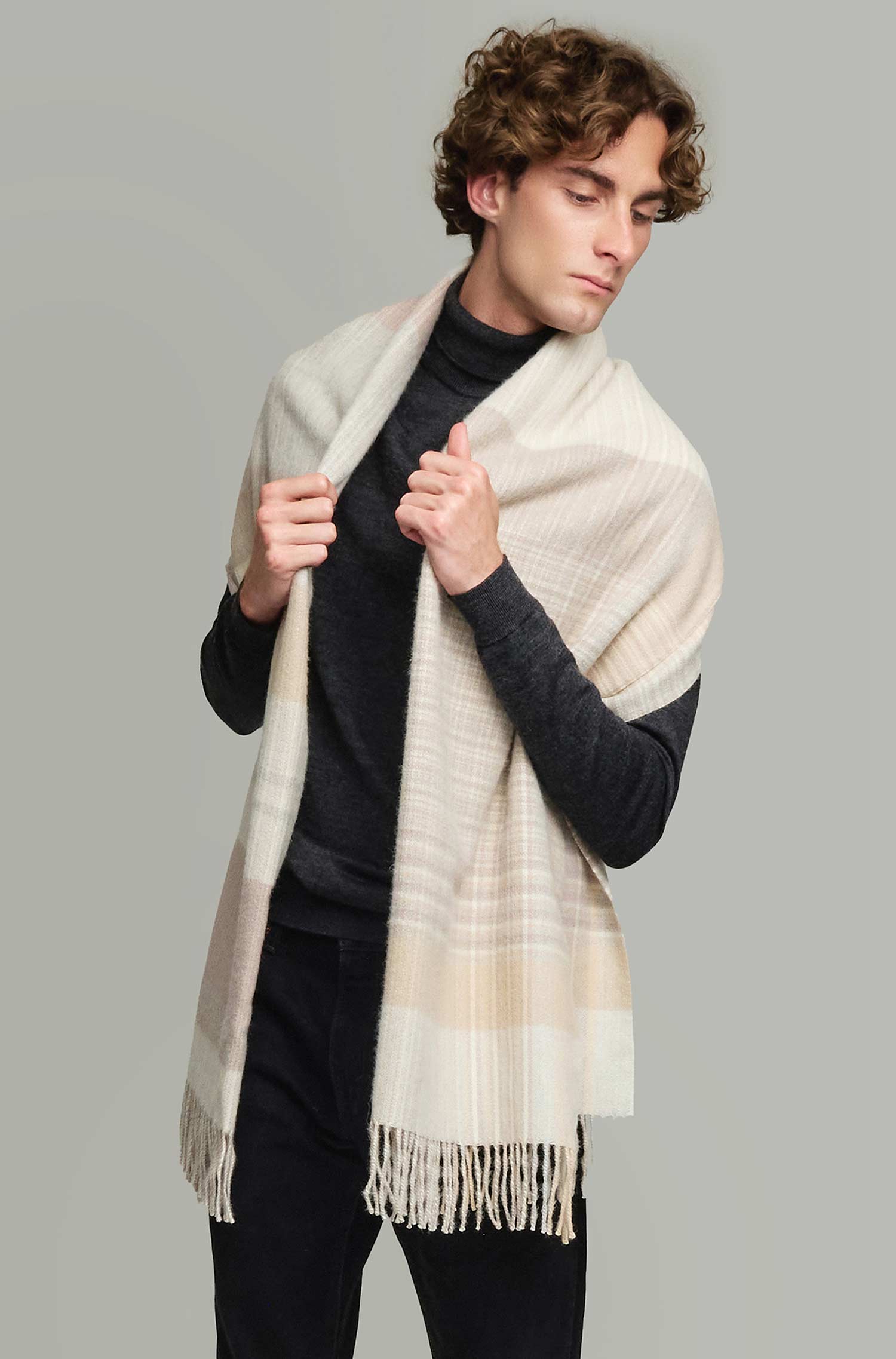 Alpaka Webschal YOLIMA aus 100% Baby Alpaka