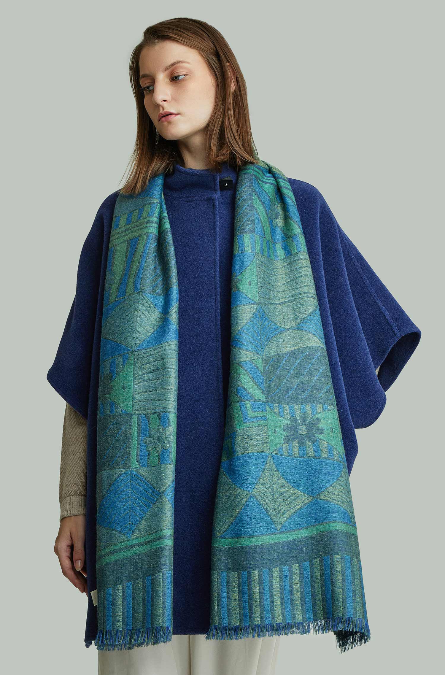 Alpaca woven scarf YSIEL made of baby alpaca & silk