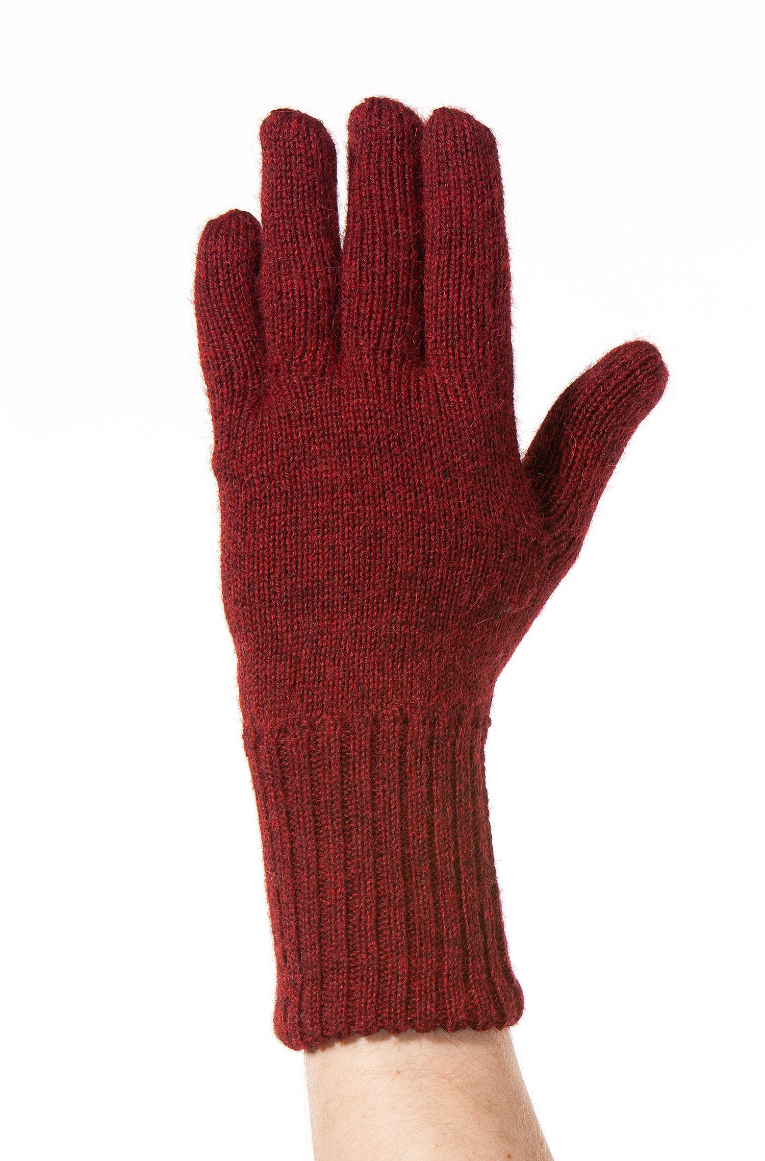 Alpaka Wende-Fingerhandschuhe UNI aus 100% Baby Alpaka