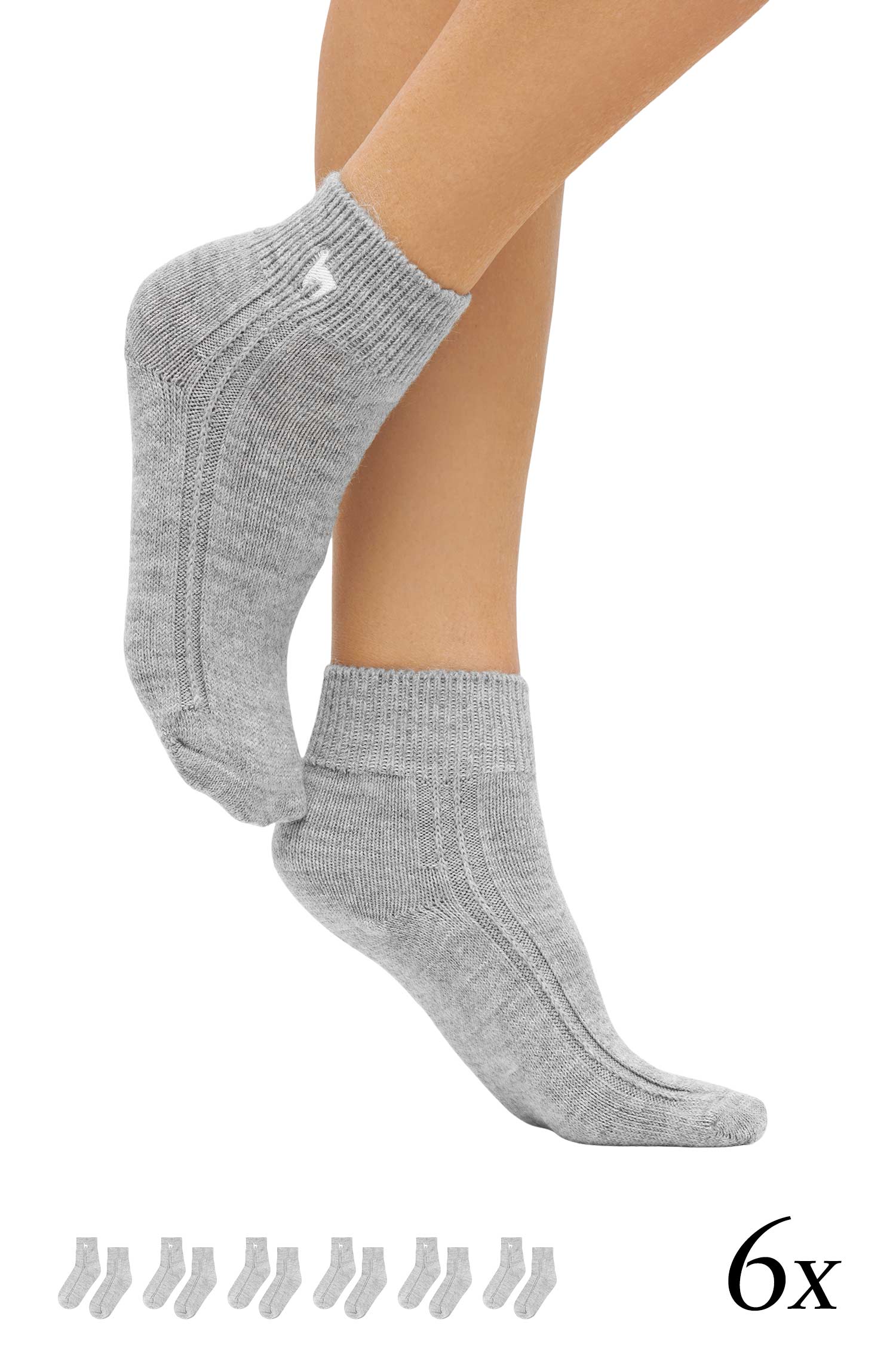Alpaka WOHLFÜHL Socken 6er Pack aus Alpaka-Wolle-Mix