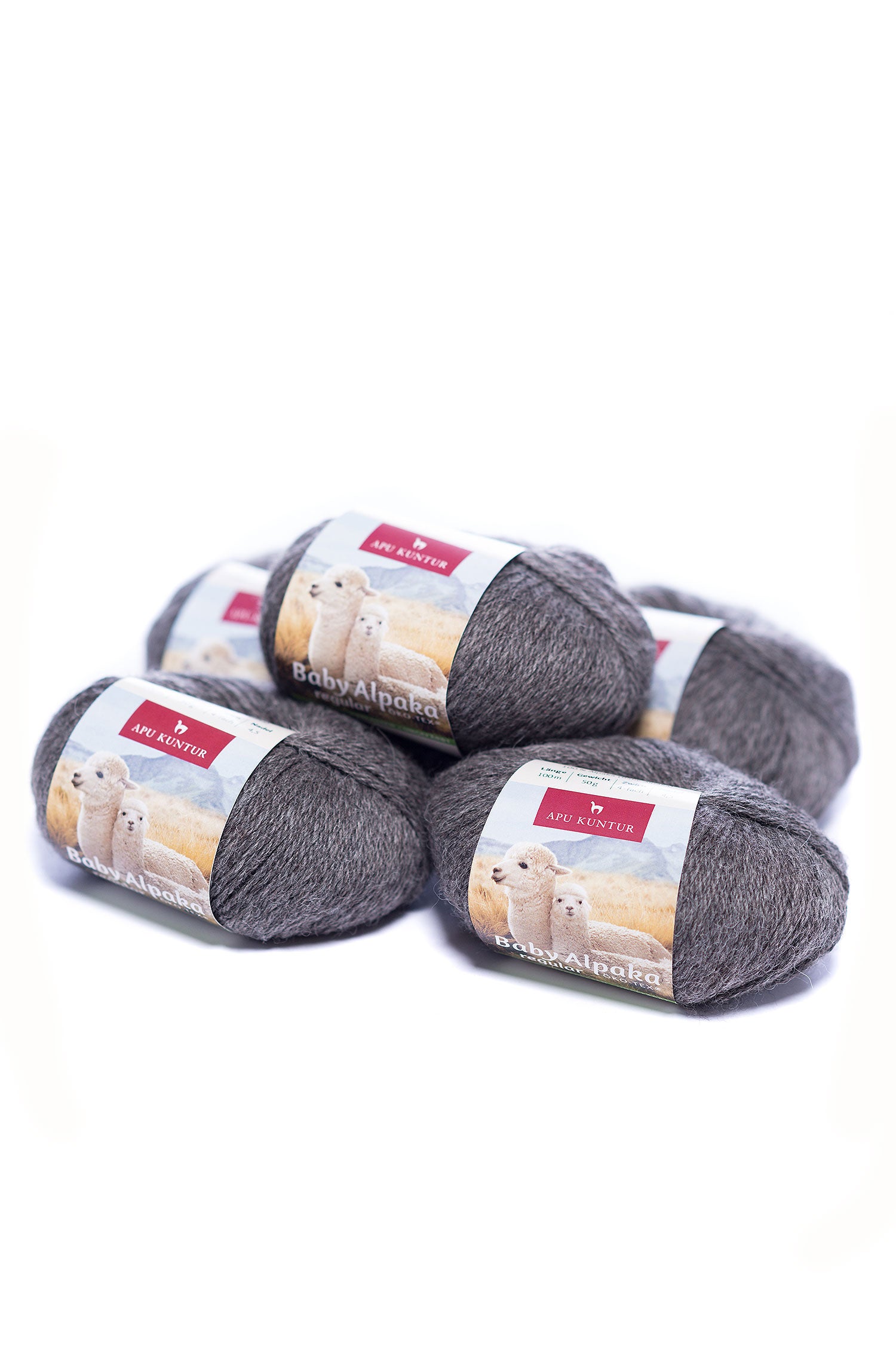 Alpaka Wolle REGULAR | 50g | 5er Pack | 100% Baby Alpaka | 36 Farben