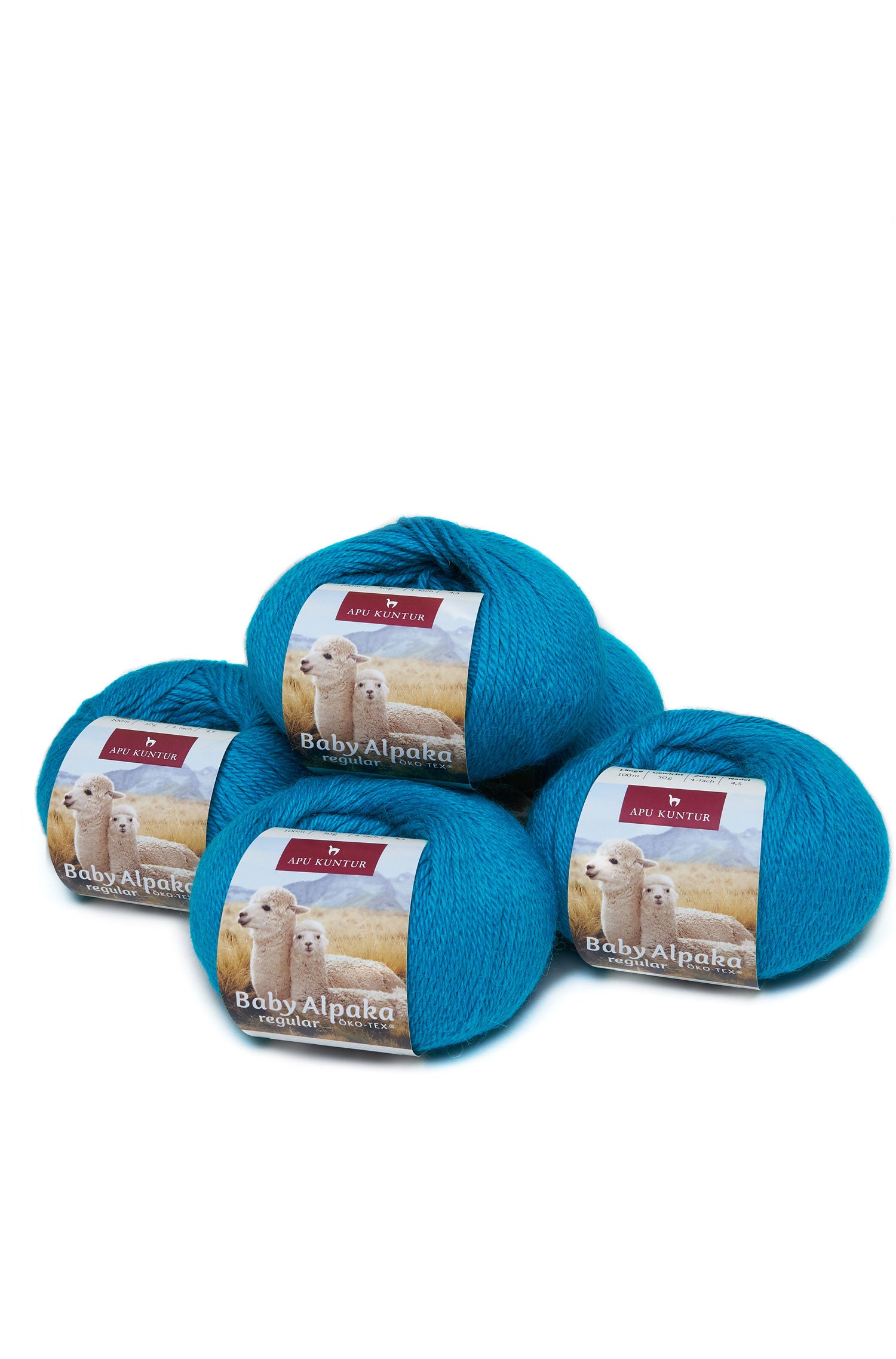 Alpaka Wolle REGULAR | 50g | 5er Pack | 100% Baby Alpaka | 36 Farben