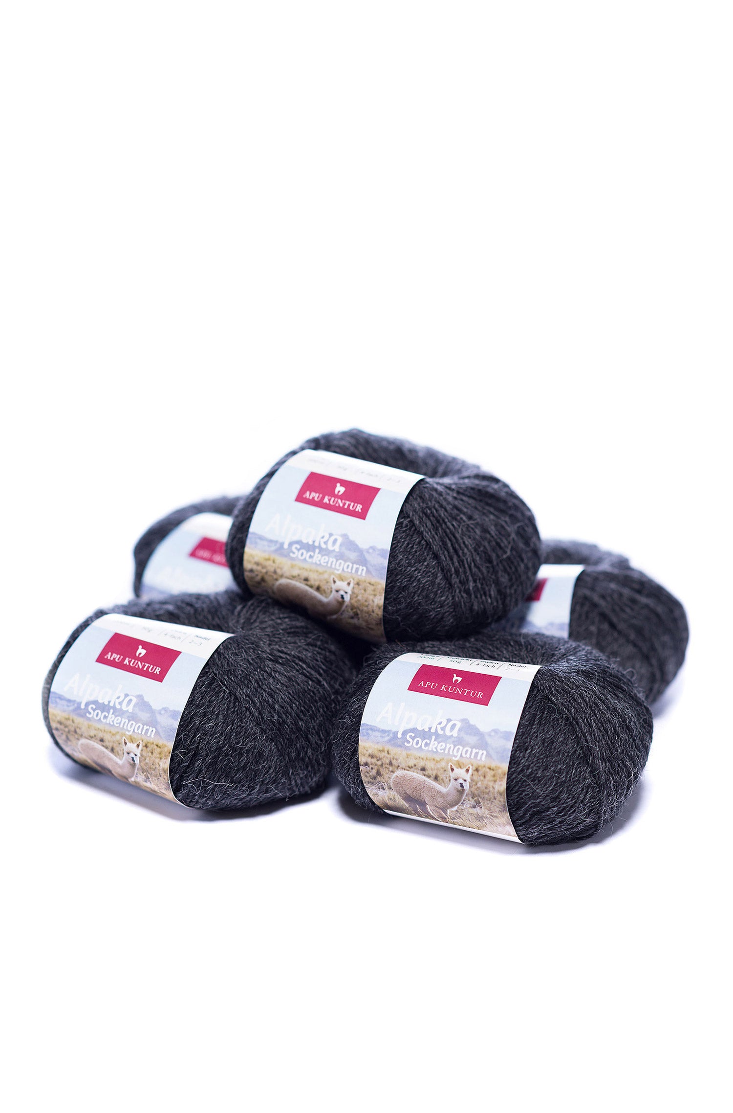 Alpaka Wolle SOCKENGARN | 50g | 5er Pack | Alpaka-Woll-Mix