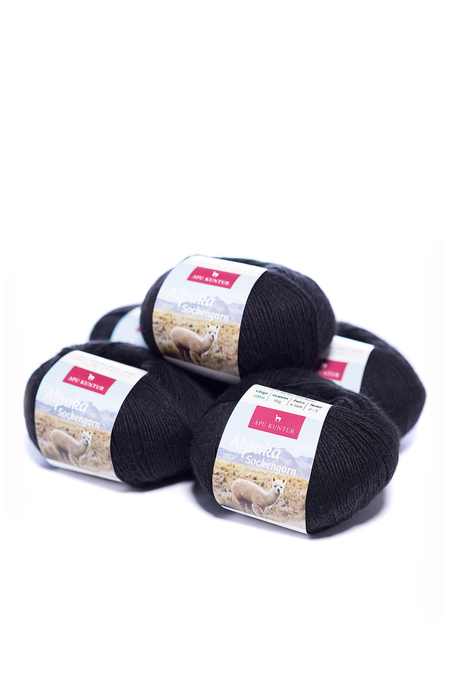 Alpaka Wolle SOCKENGARN | 50g | 5er Pack | Alpaka-Woll-Mix