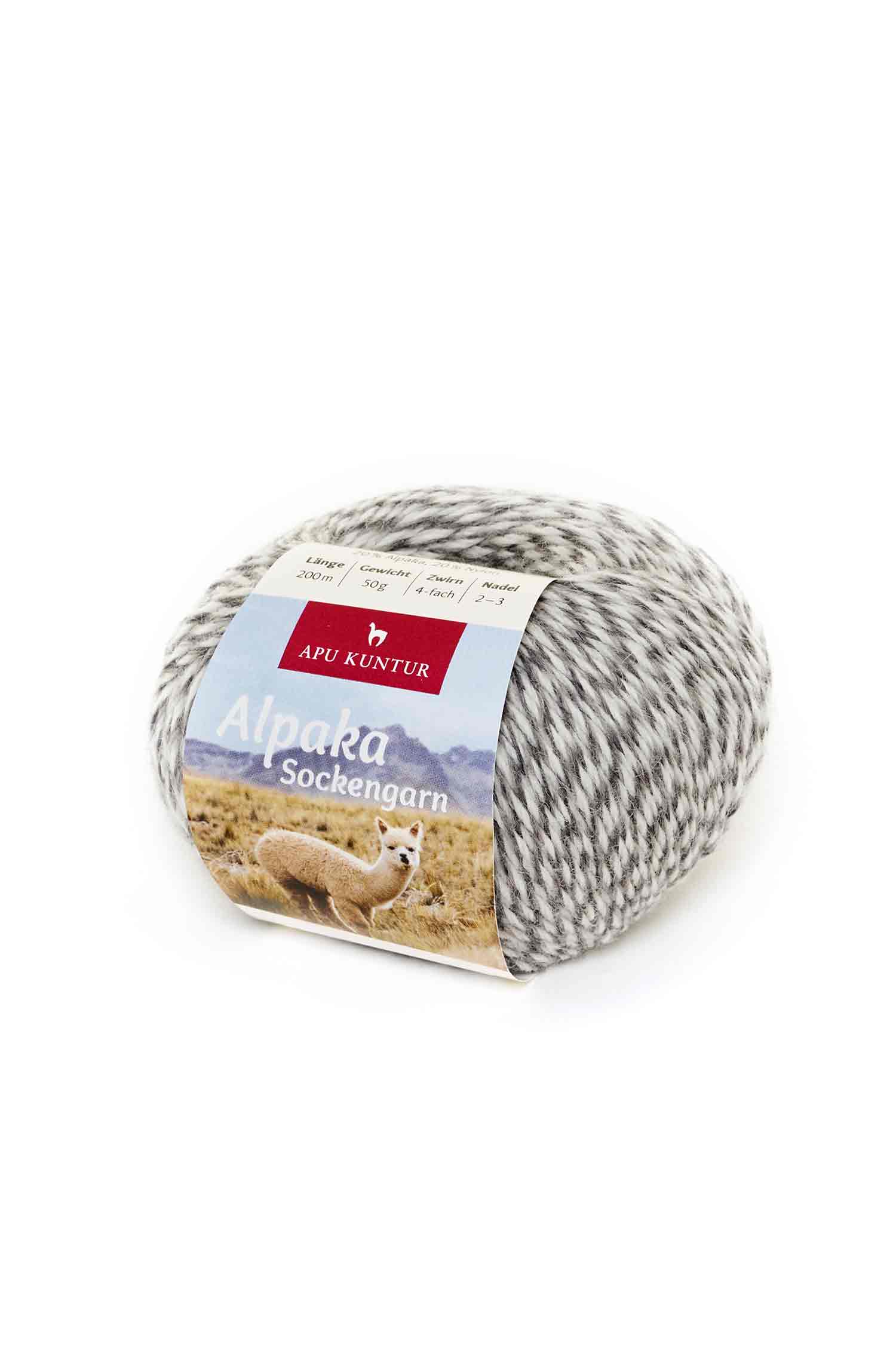 FIL DE CHAUSSETTES en laine d’alpaga | 50g | Mélange de laine d'alpaga