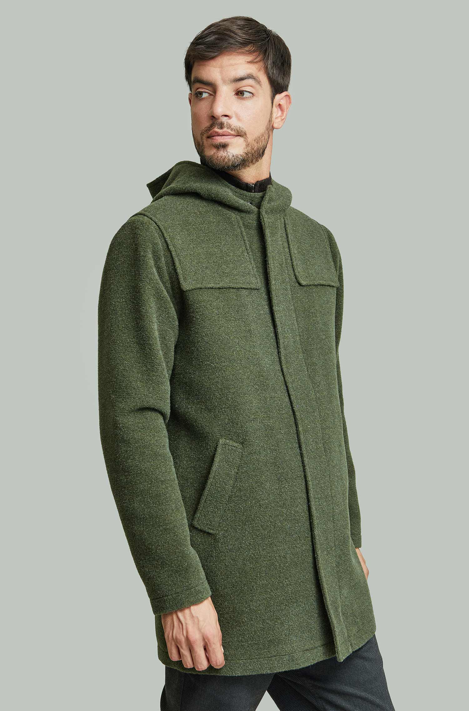 Alpaca wool coat YARED made of alpaca & wool