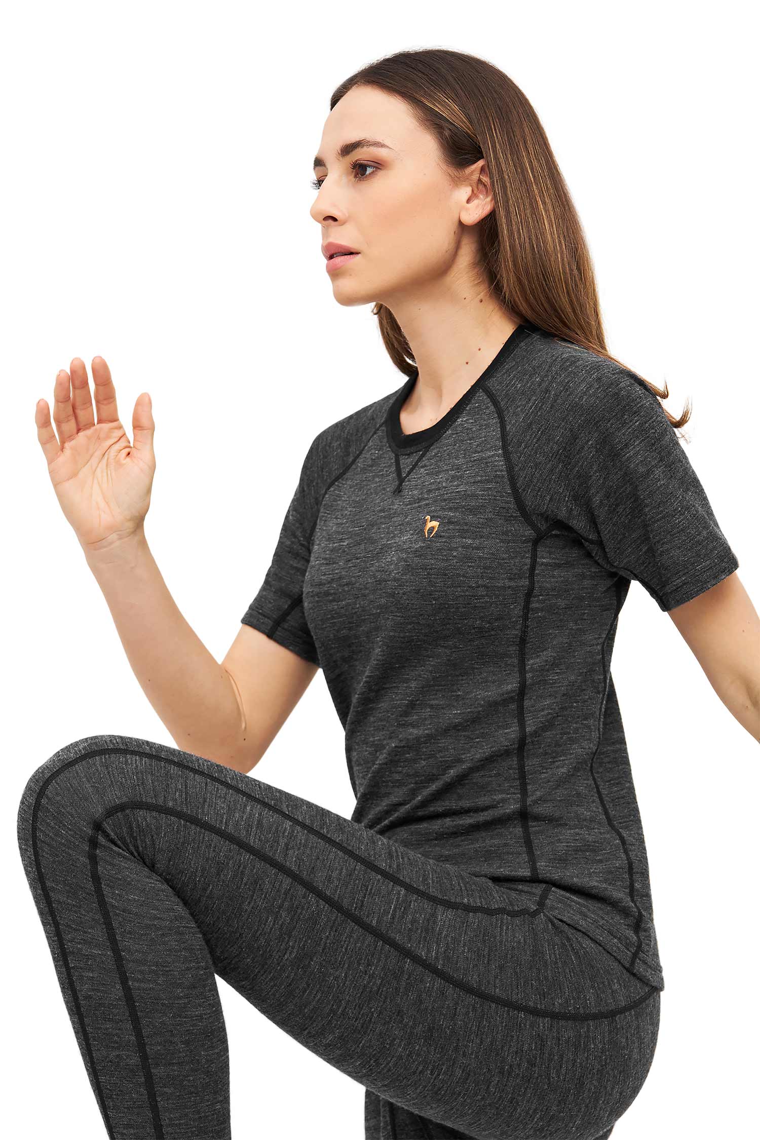 ANDEN ACTIVE Damen Thermo Shirt mit Premium Baby Alpaka