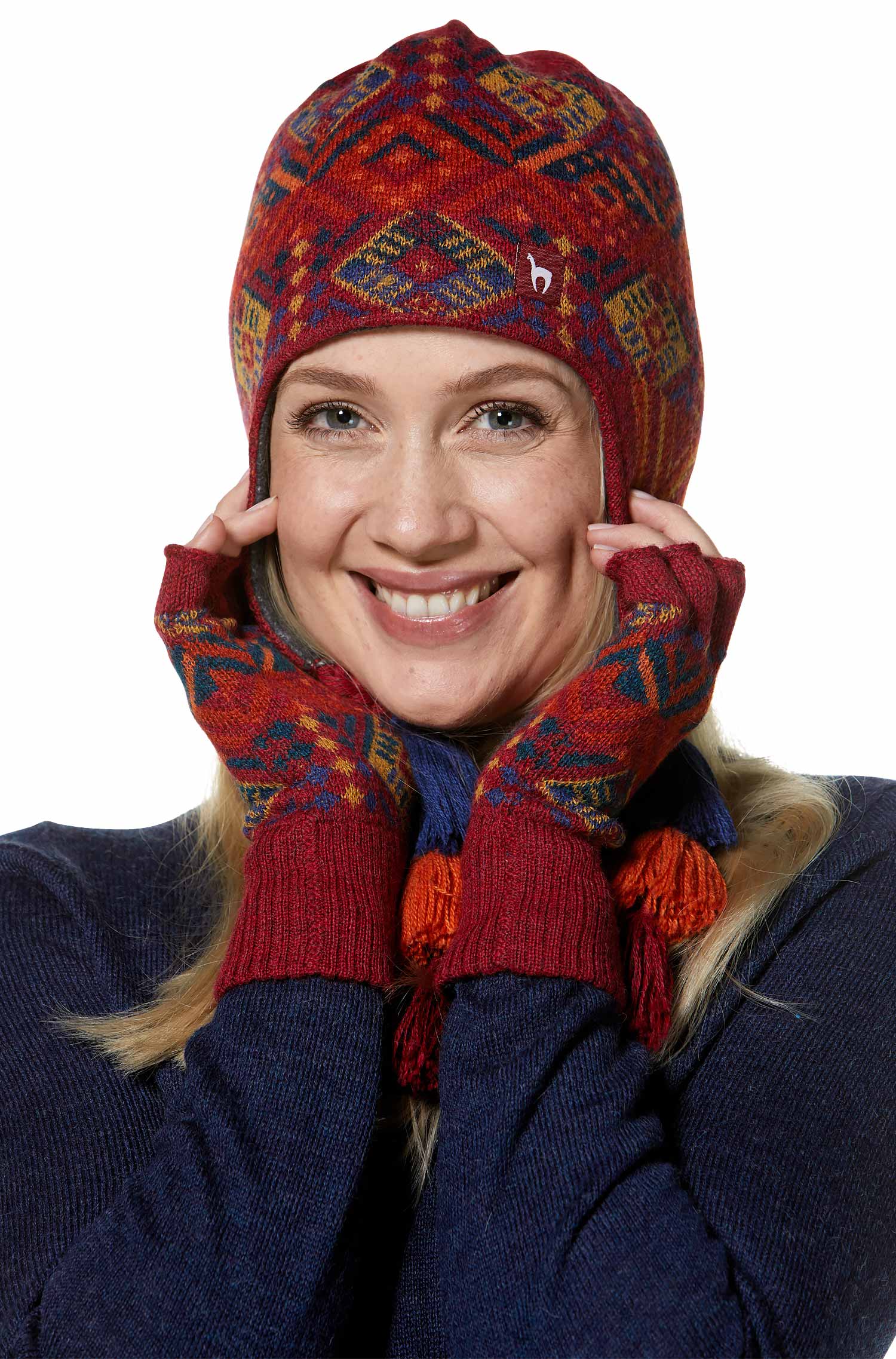 Apaka Fingerlose Handschuhe TUPAC aus 100% Baby Alpaka