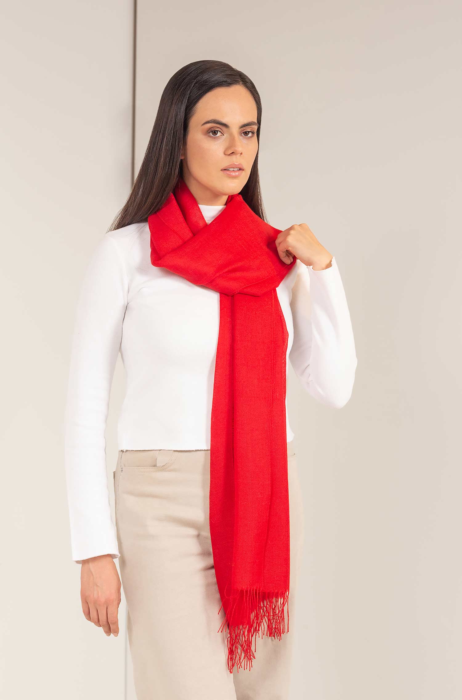 Basic Stola JAPONES Alpaka/Seide 200x70 cm KUNA Essentials