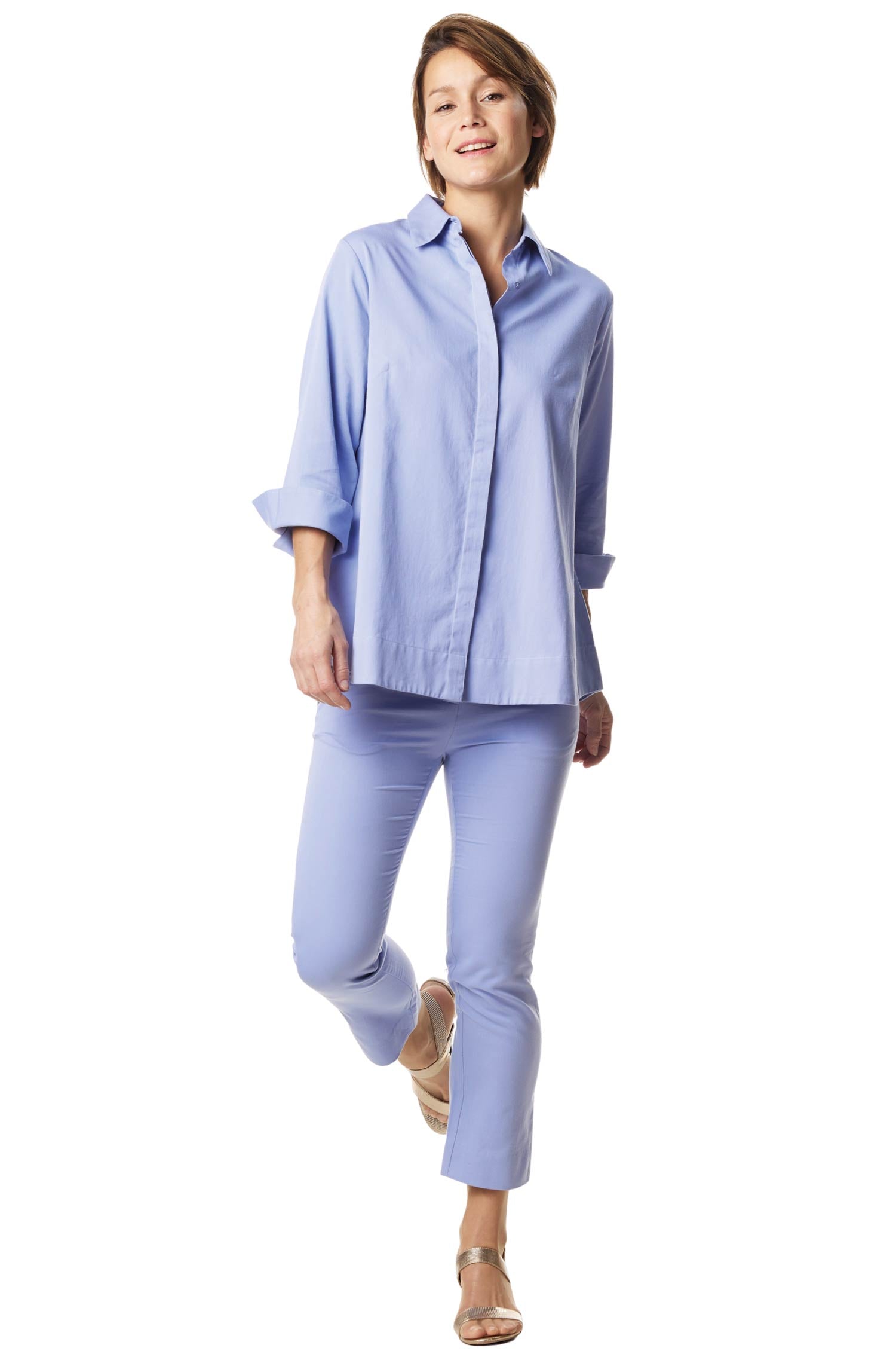 Blusenhemd AMELIE aus 100% Pima-Bio-Baumwolle
