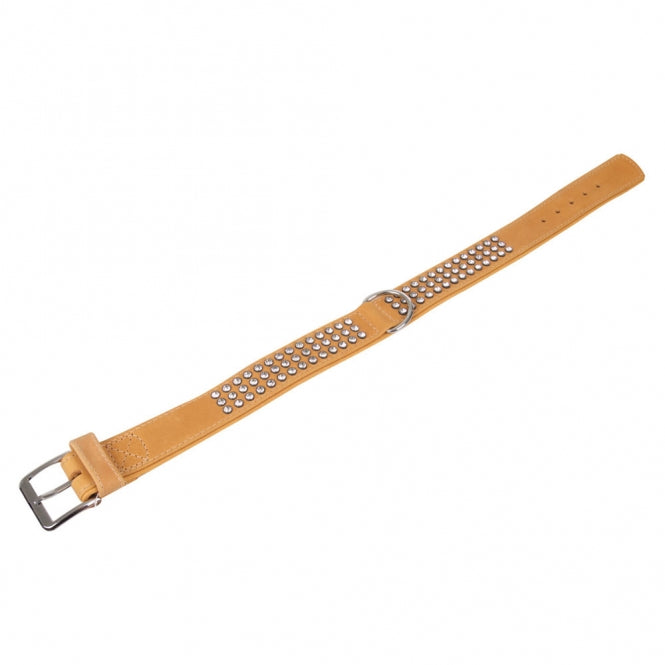 Karlie Buffalo Strass-Halsband - Hellbraun