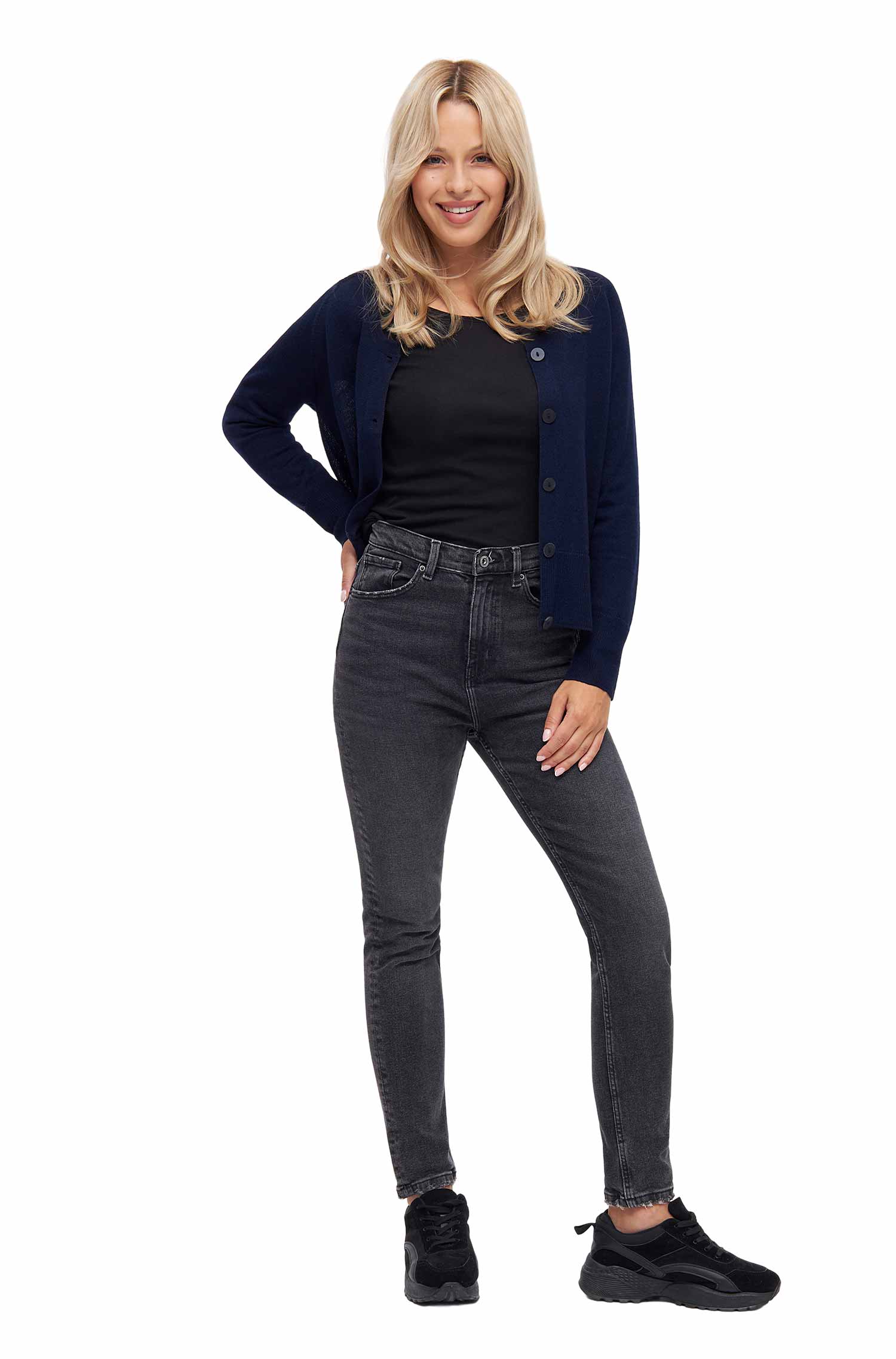 Cardigan ALINA aus Baby-Alpaka-Baumwoll-Mix