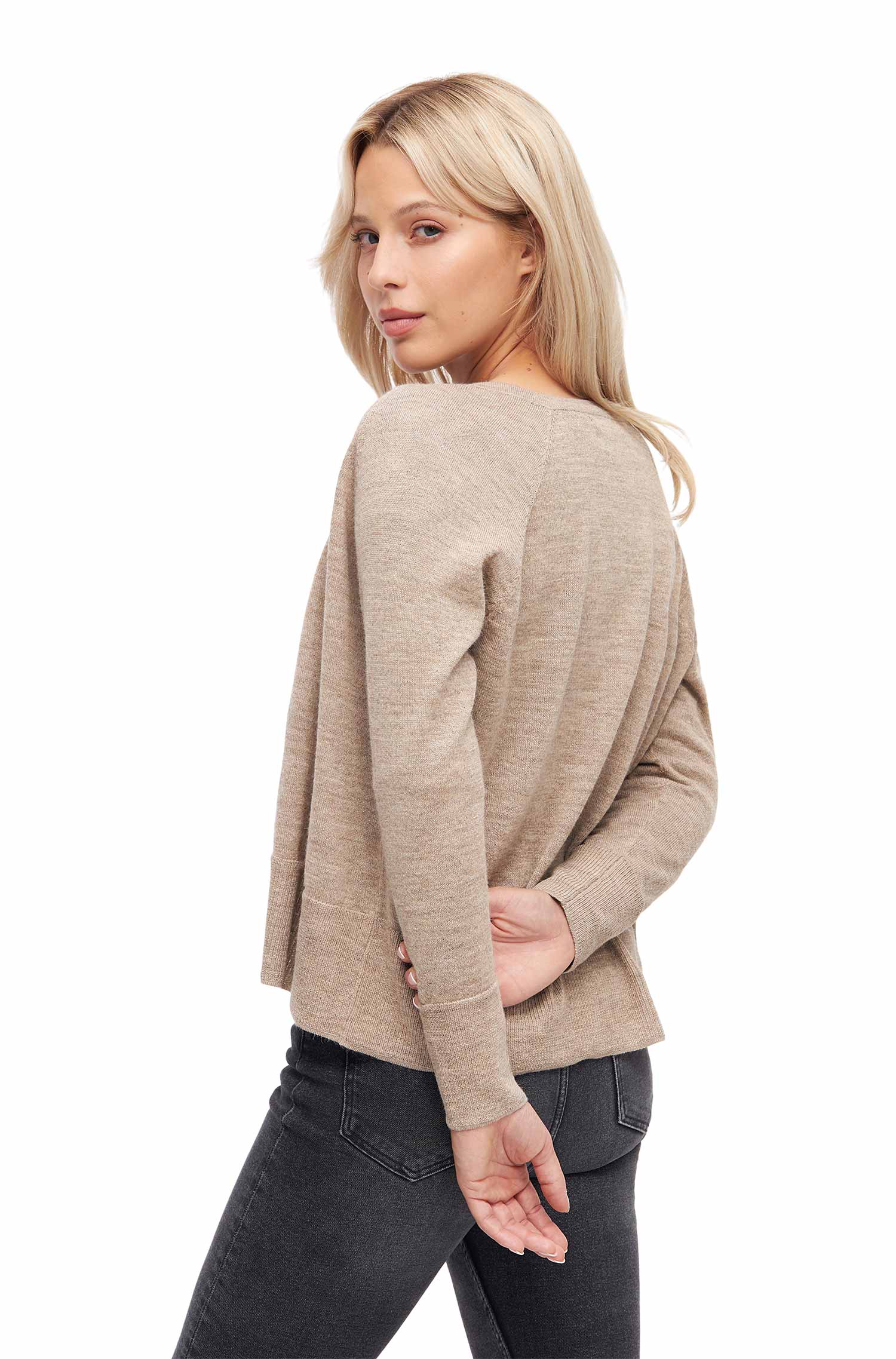 Cardigan ALINA aus Baby-Alpaka-Baumwoll-Mix