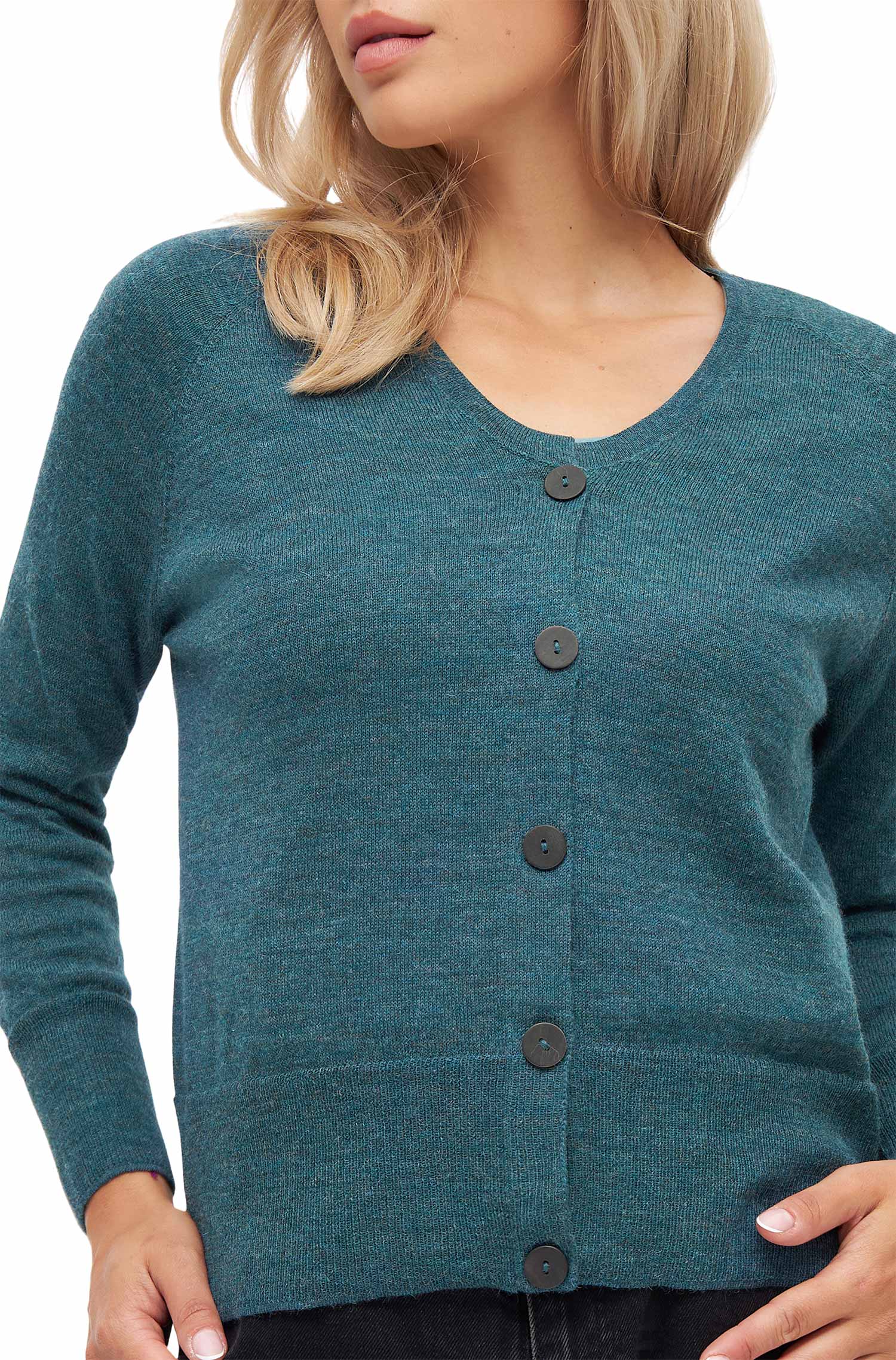 Cardigan ALINA aus Baby-Alpaka-Baumwoll-Mix