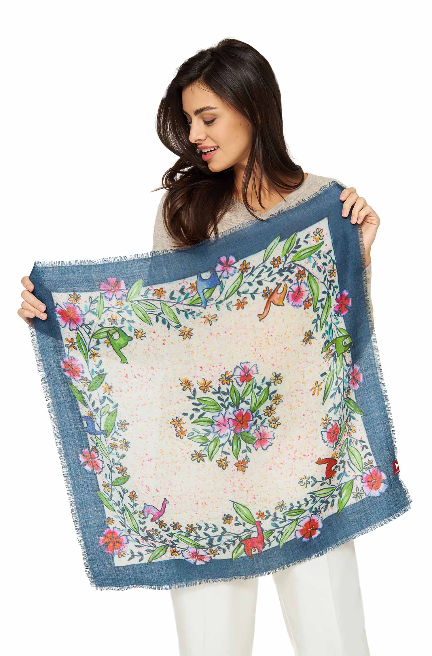 Foulard Tuch NANITA aus Baby-Alpaka-Seide-Mix