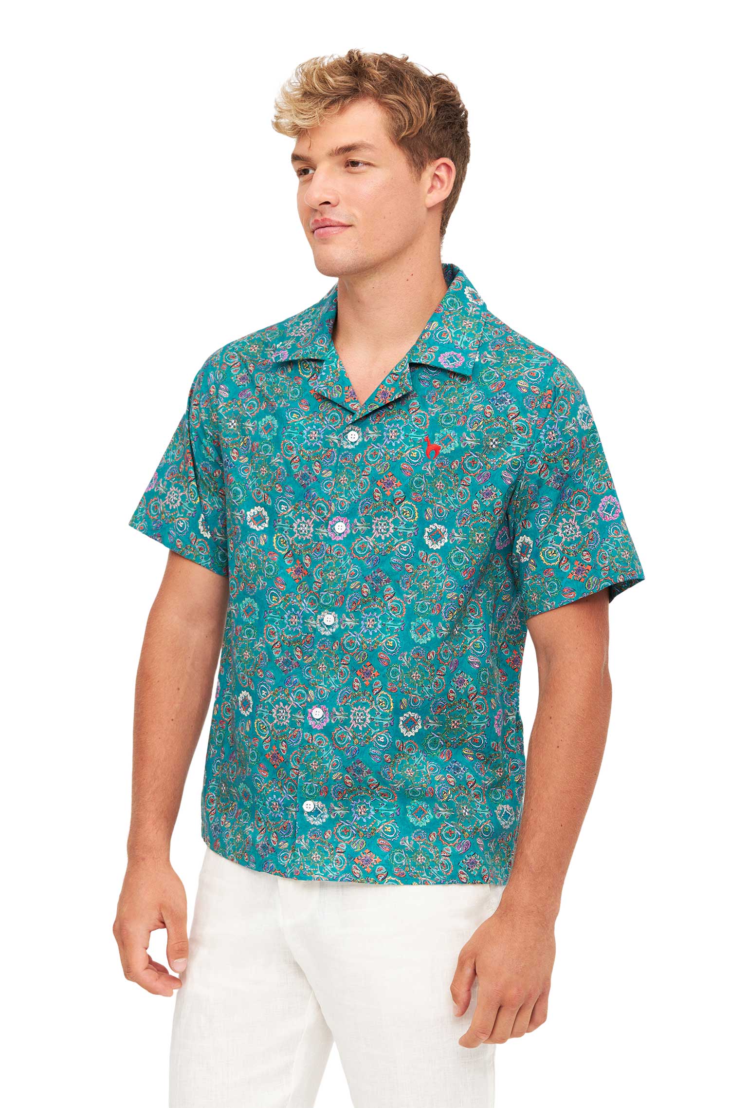 Hemd FLORAL ETHNO aus Bio-Pima-Baumwolle