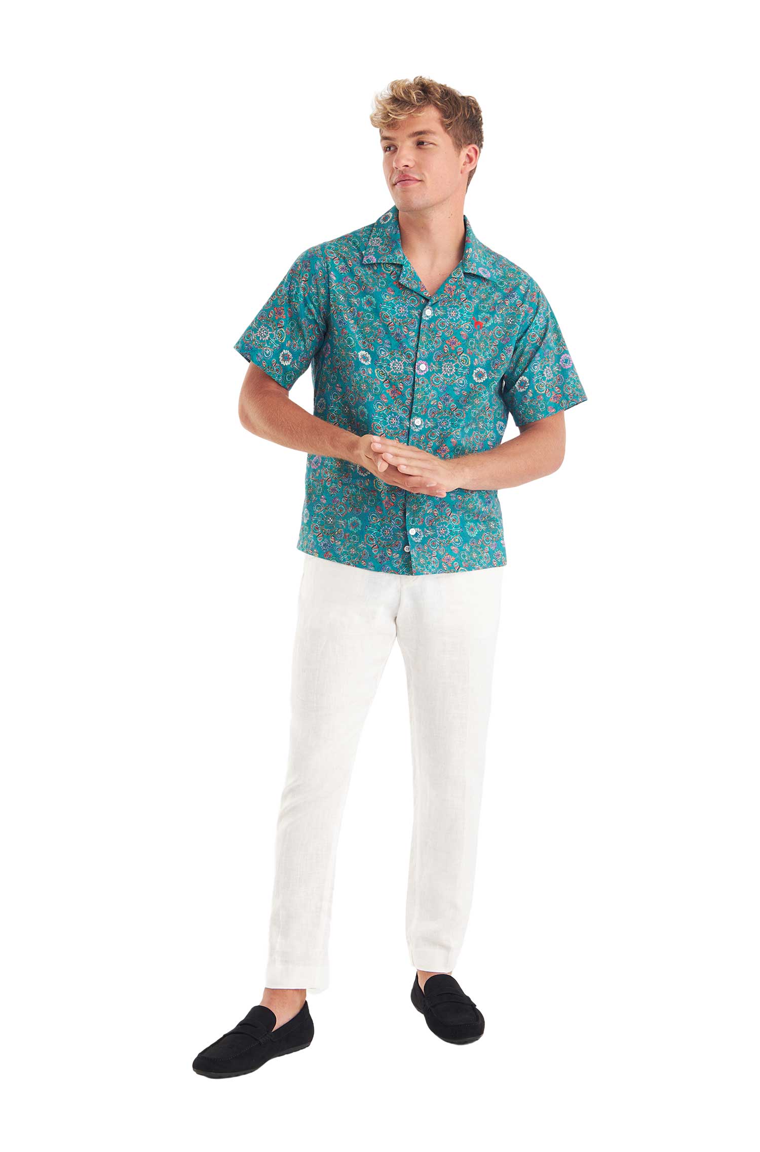 Hemd FLORAL ETHNO aus Bio-Pima-Baumwolle