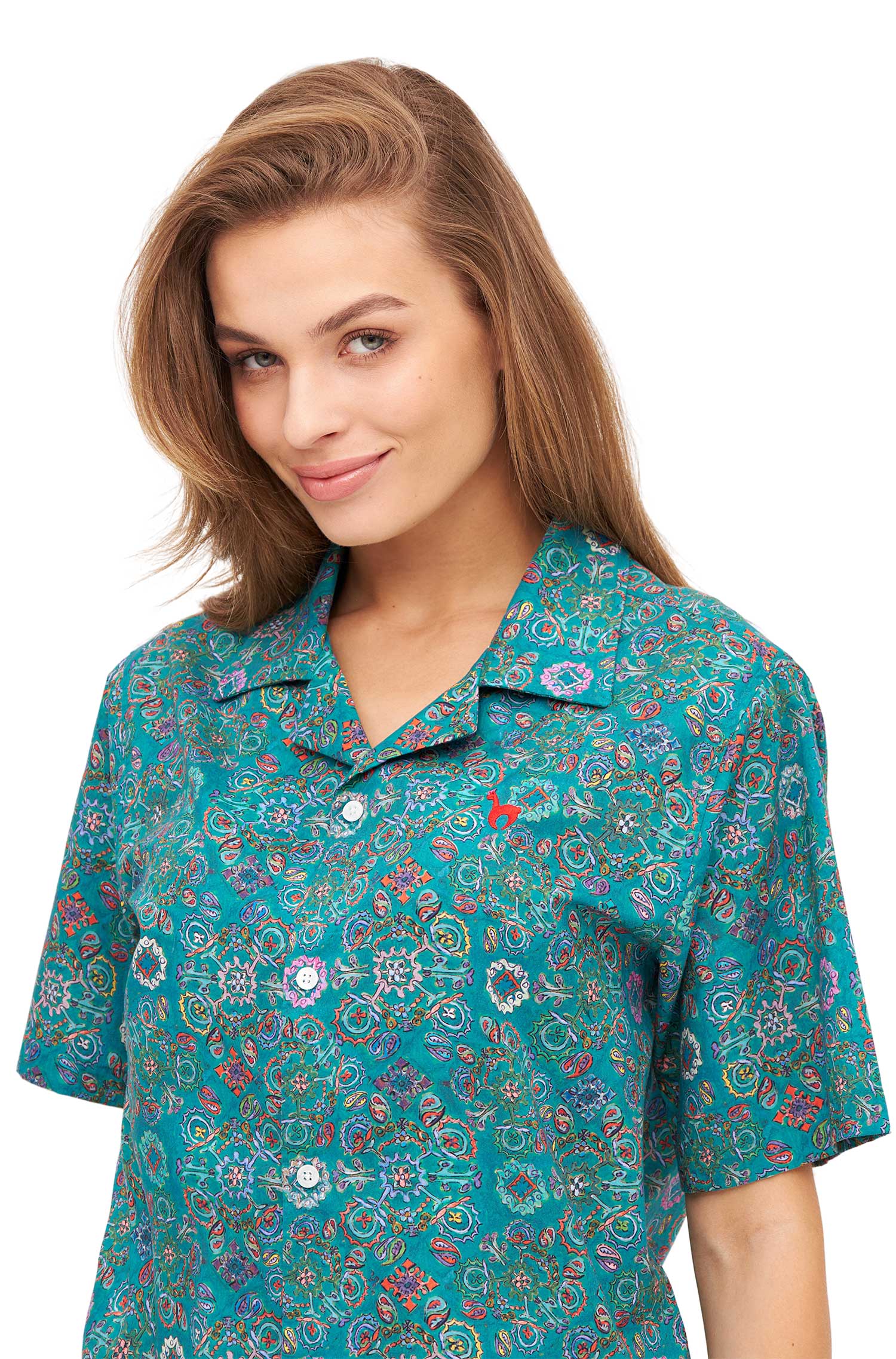 Hemd FLORAL ETHNO aus Bio-Pima-Baumwolle