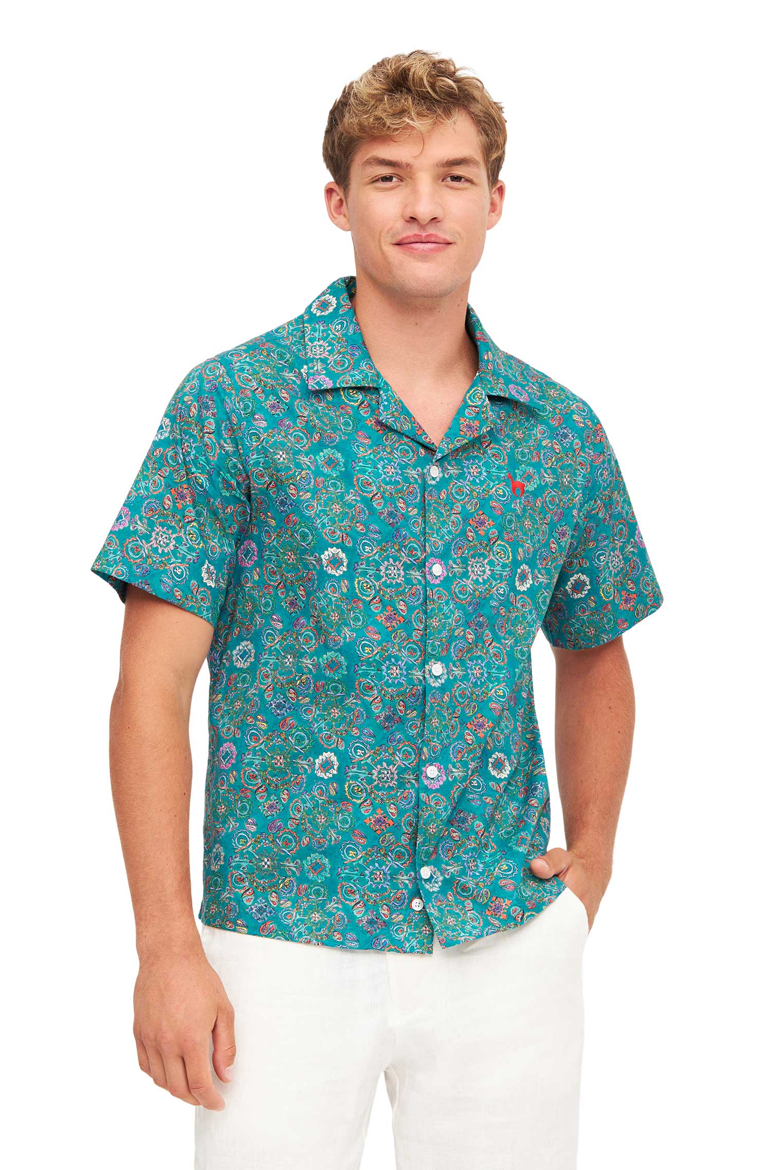 Hemd FLORAL ETHNO aus Bio-Pima-Baumwolle