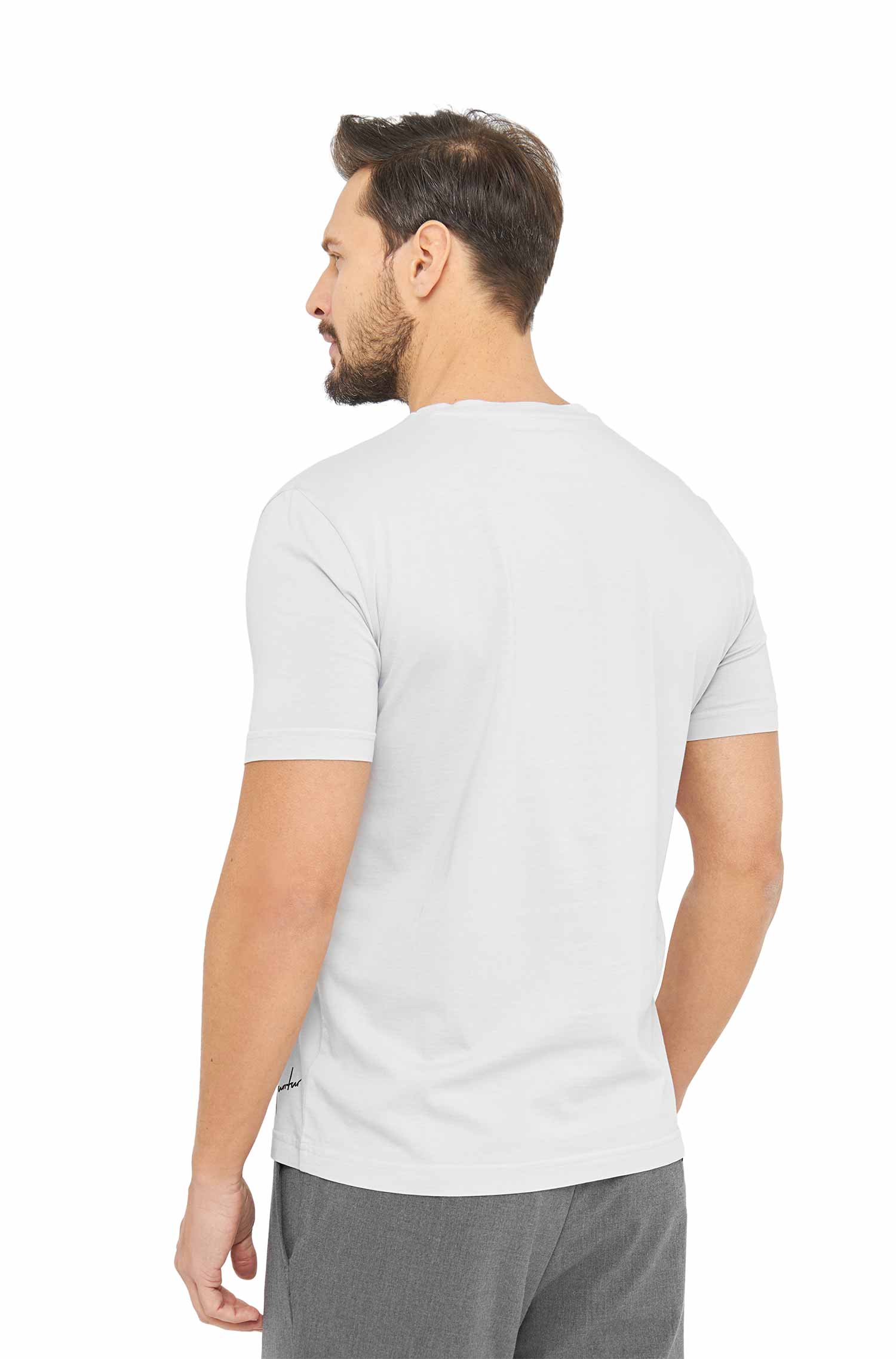 Herren T-Shirt RASSI mit Alpaka-Motiv aus 100% Bio-Pima-Baumwolle