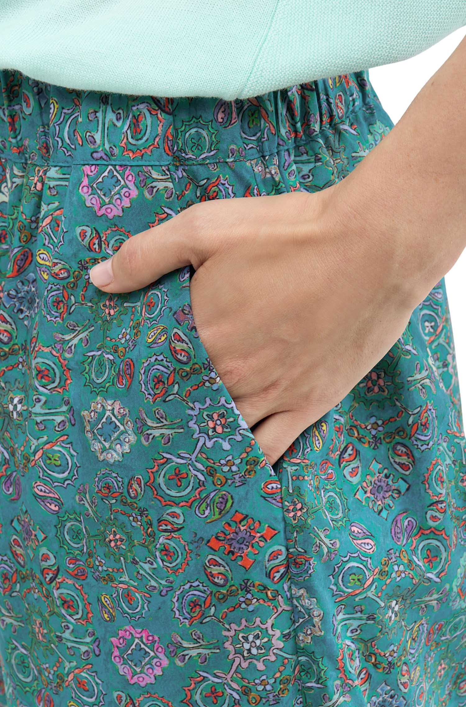 Hose FLORAL ETHNO aus Bio-Pima-Baumwolle