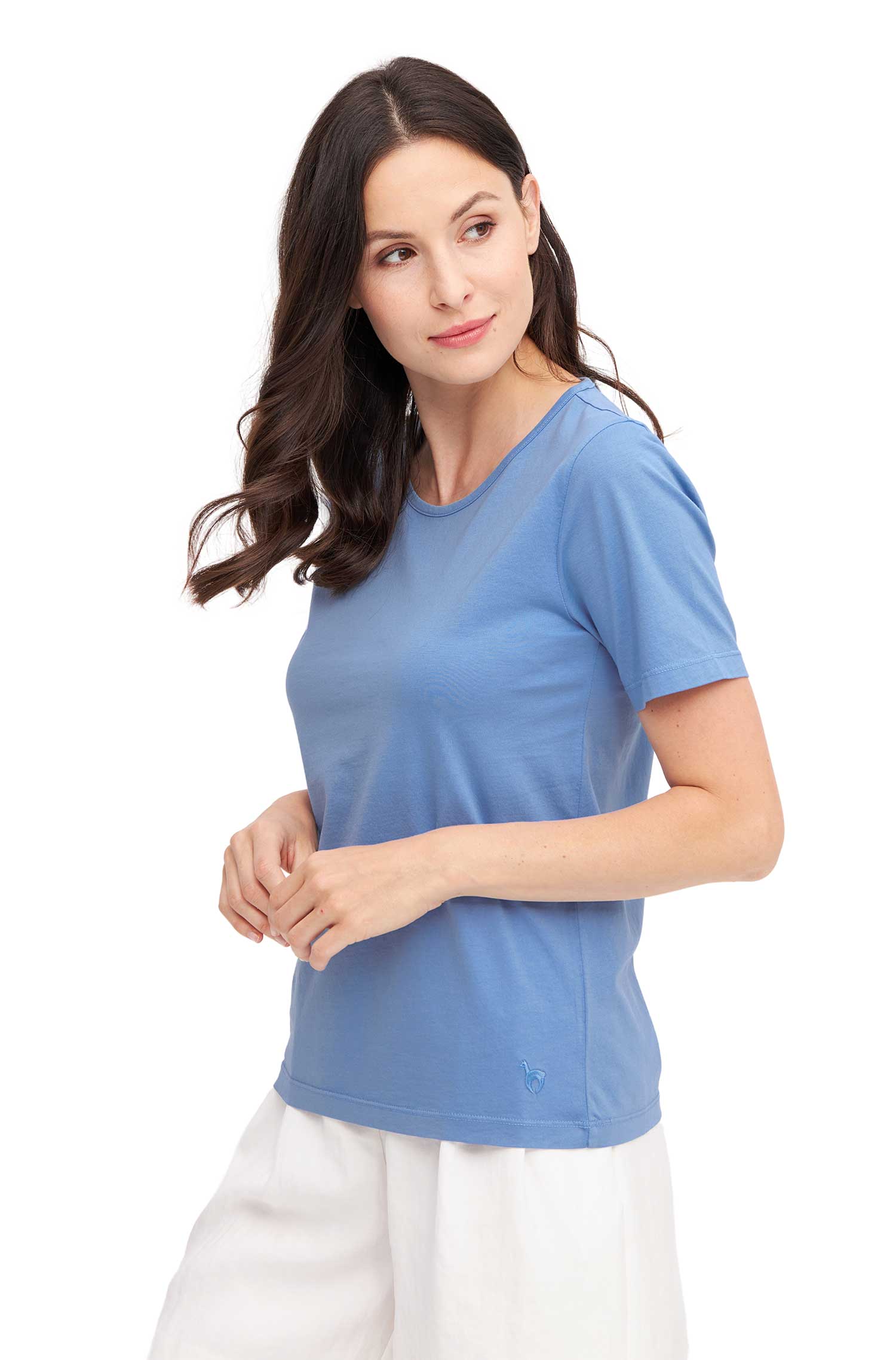 Kurzarm T-SHIRT aus Bio-Pima-Baumwolle