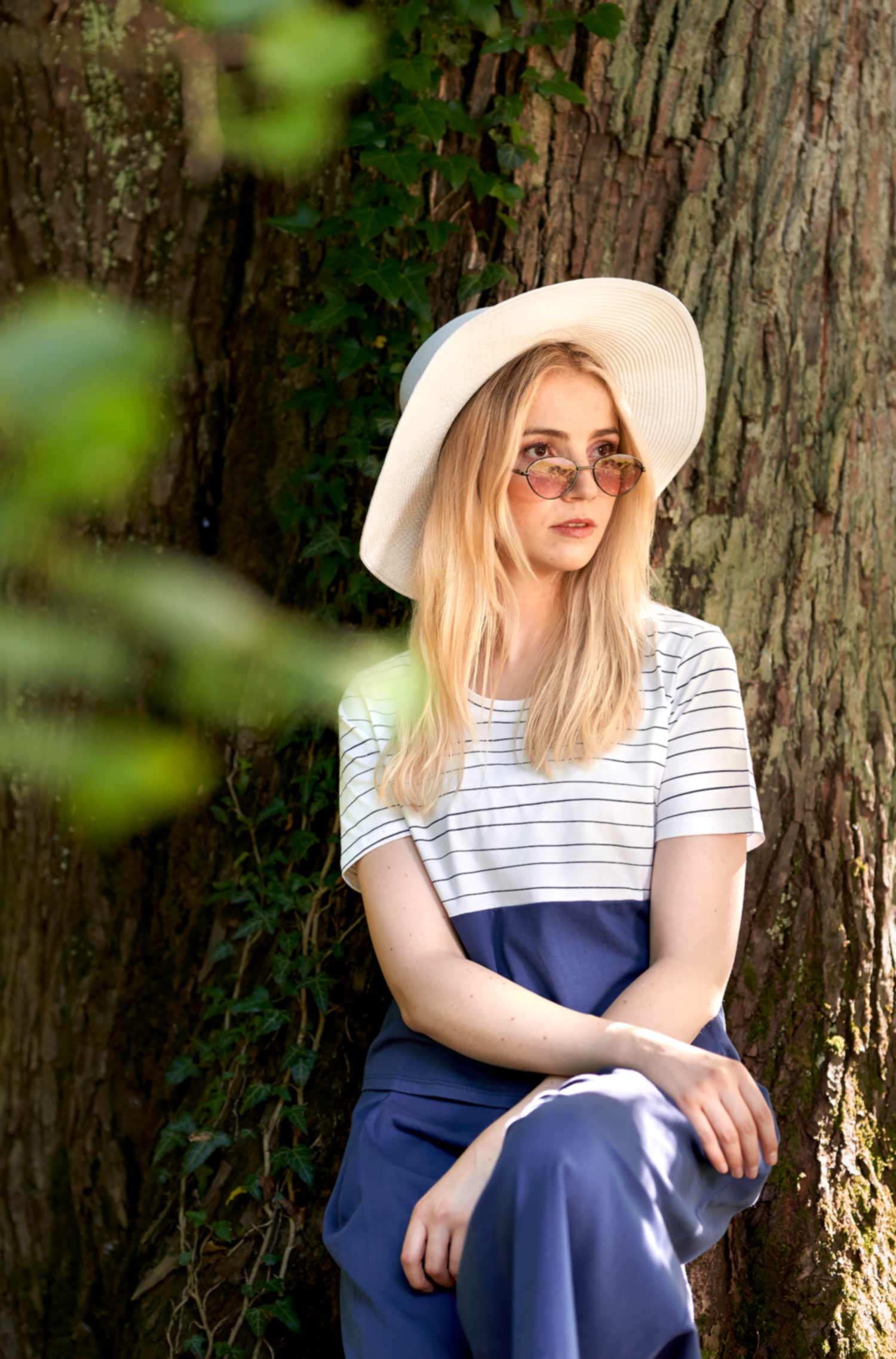 Kurzarm T-Shirt LINEAS aus 100% Bio Pima Bio Baumwolle