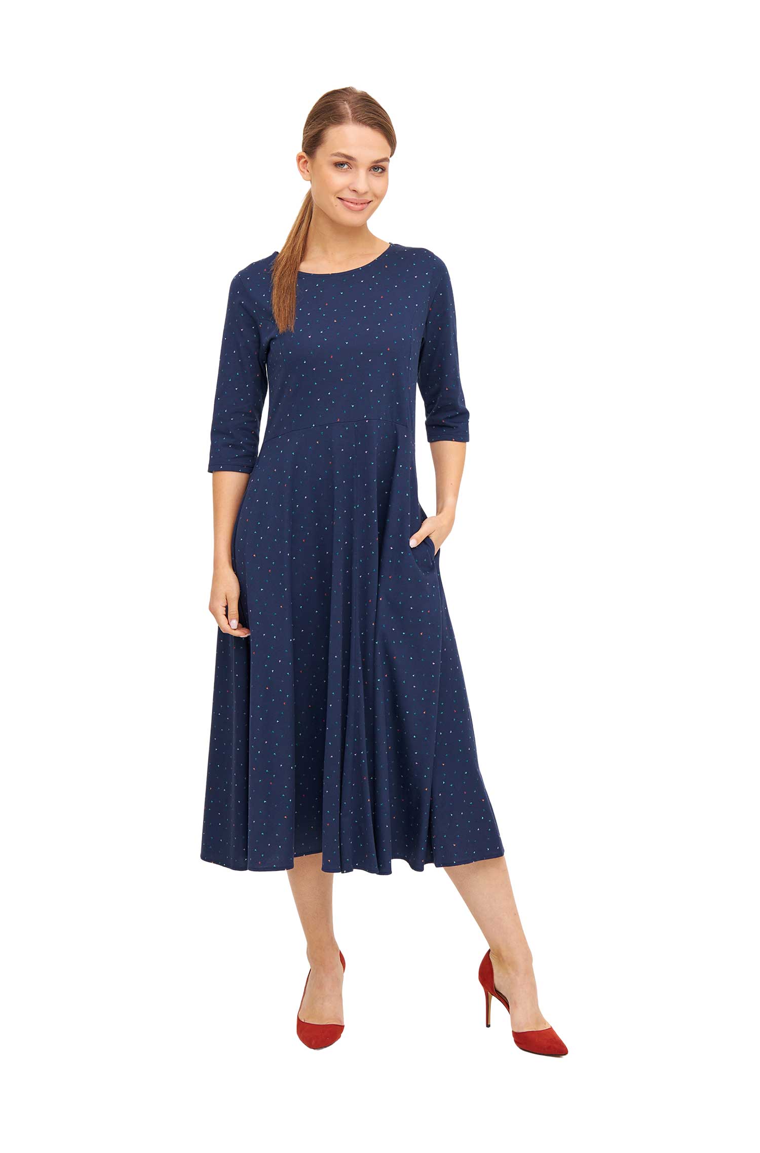Langes Kleid ALPAQUITAS aus Bio-Pima-Baumwolle