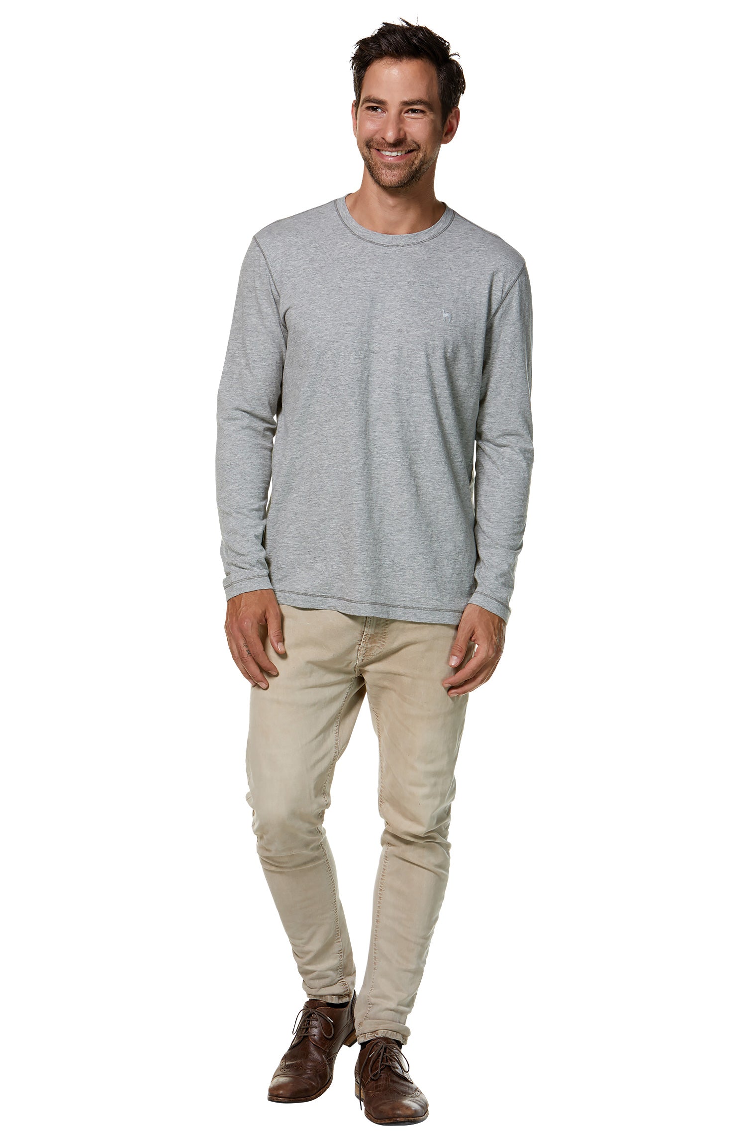 Longsleeve Shirt MATEO aus Royal Alpaka-Baumwoll-Mix