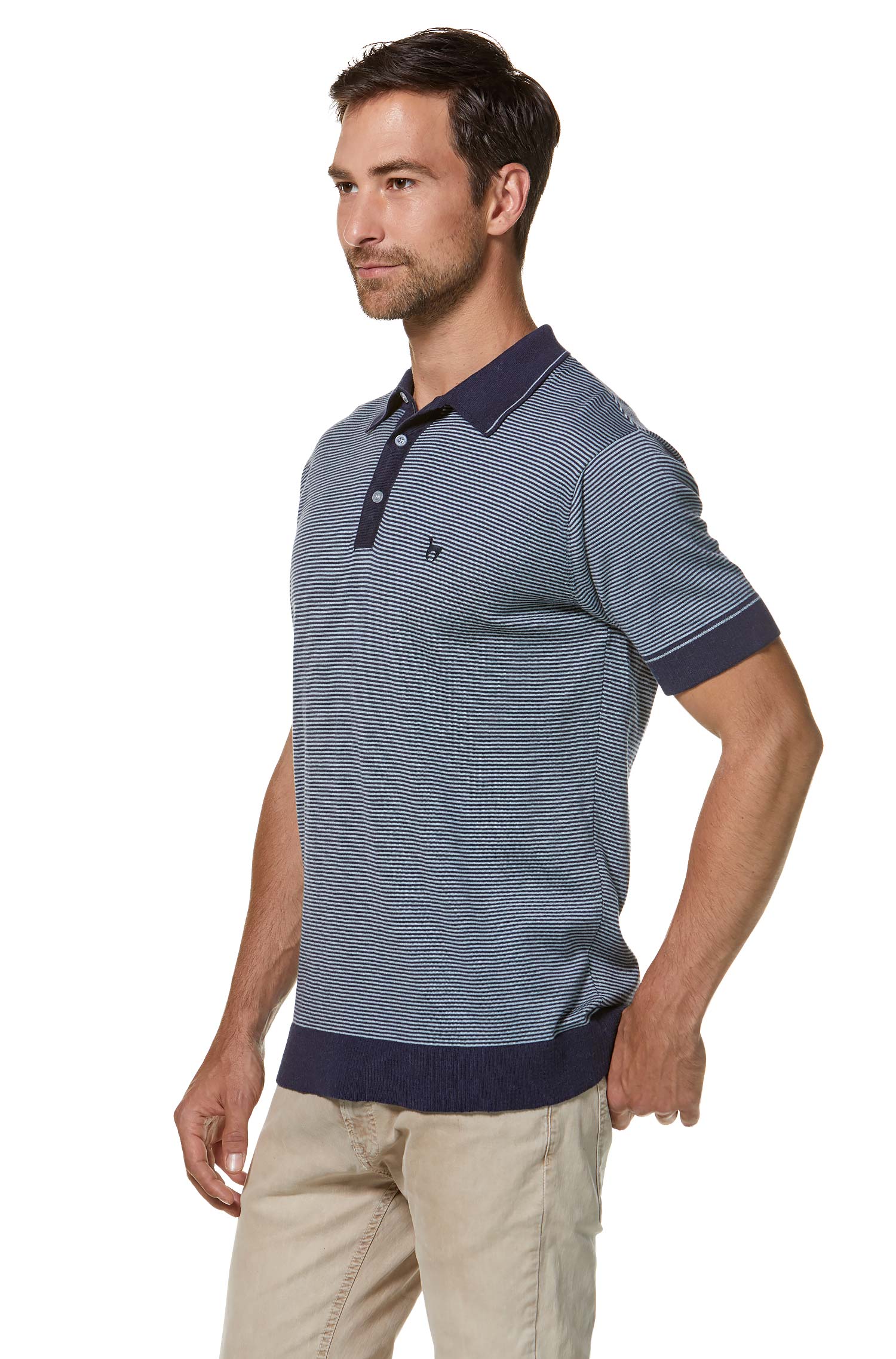 Polo Shirt DIEGO aus Royal Alpaka-Baumwoll-Mix