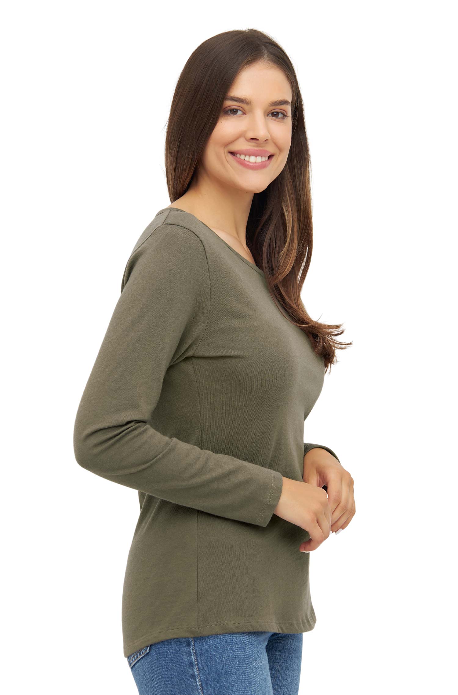 Royal Alpaca long-sleeved shirt ROUND NECK