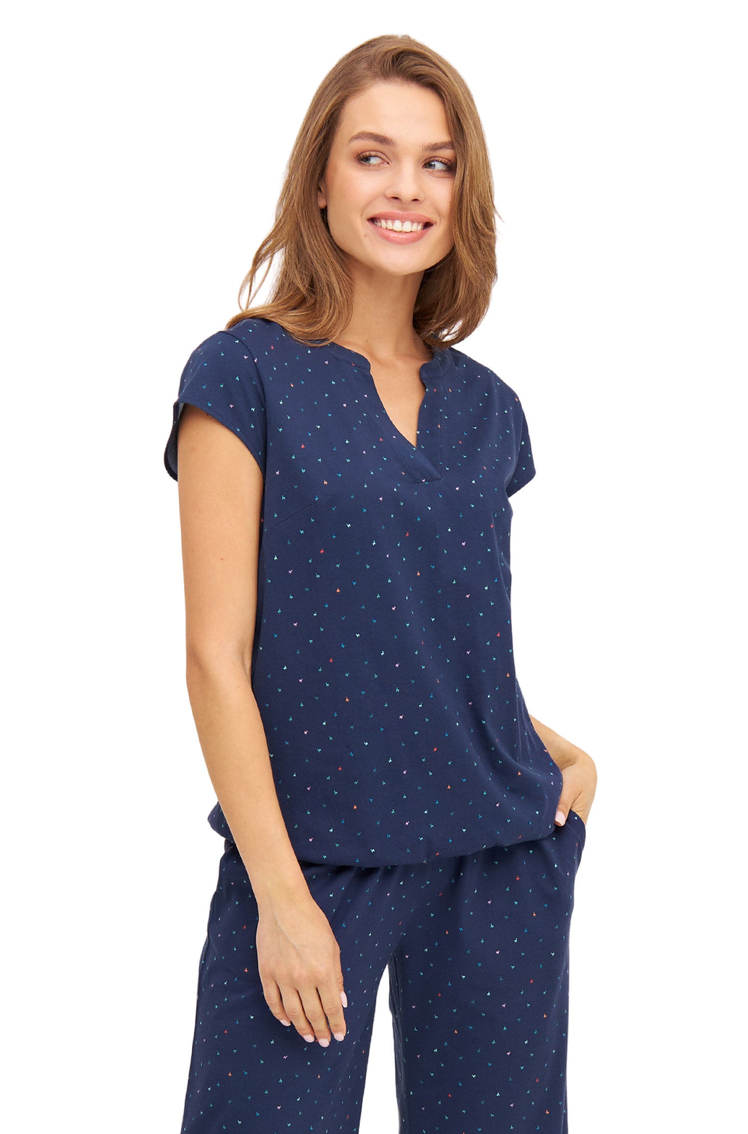 Shirt ALPAQUITAS mit Flügelärmel