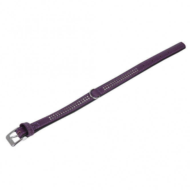 Karlie Vintage Strass-Halsband - Violett