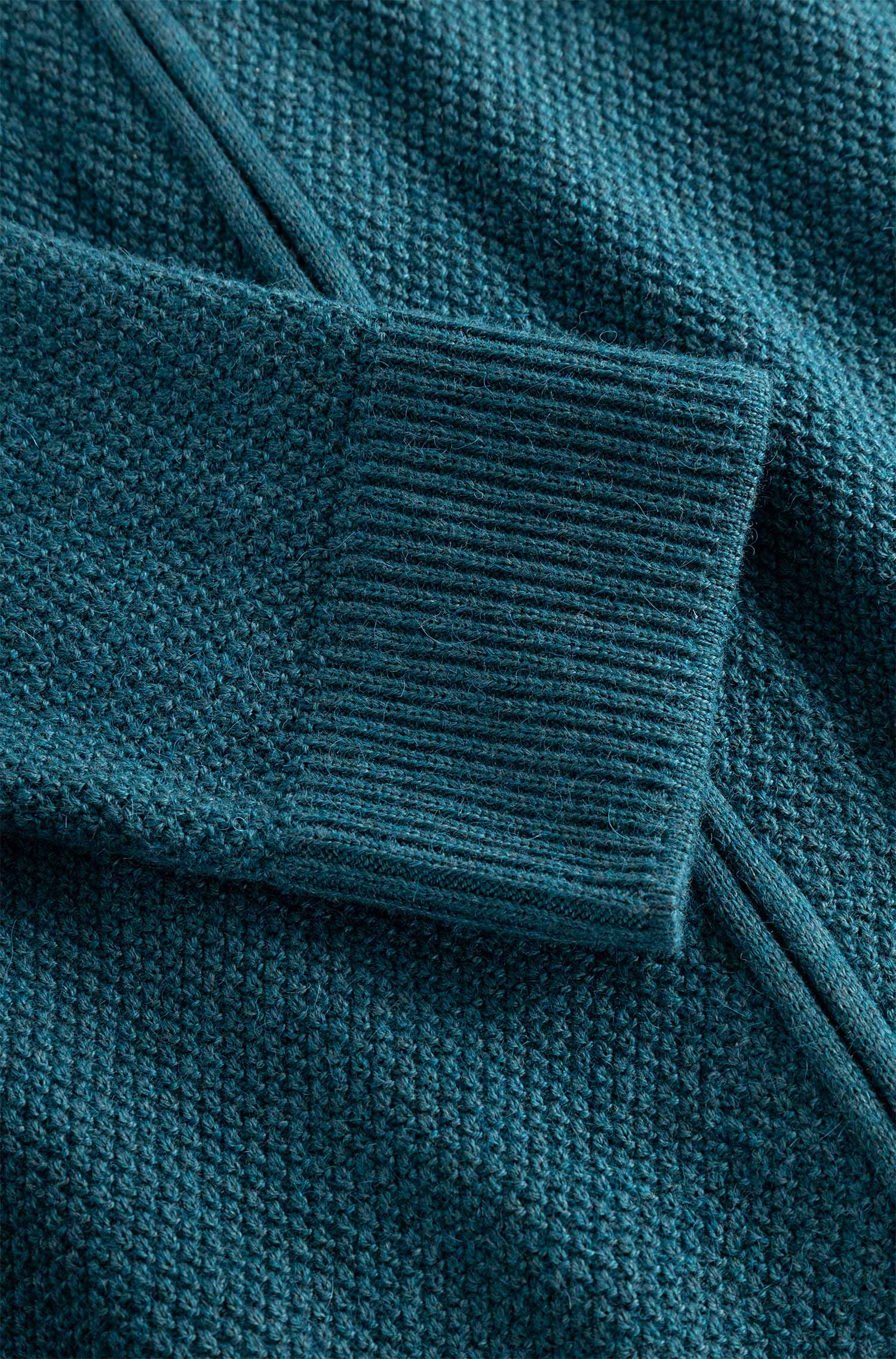 Strickjacke ALAYO mit Zipper aus Baby-Alpaka-Baumwoll-Mix