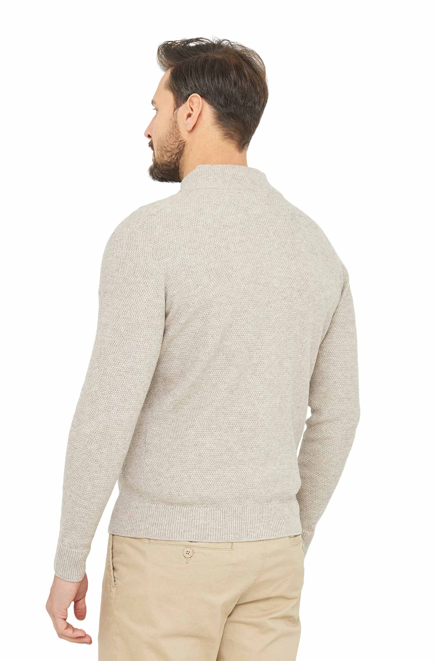 Strickjacke ALAYO mit Zipper aus Baby-Alpaka-Baumwoll-Mix