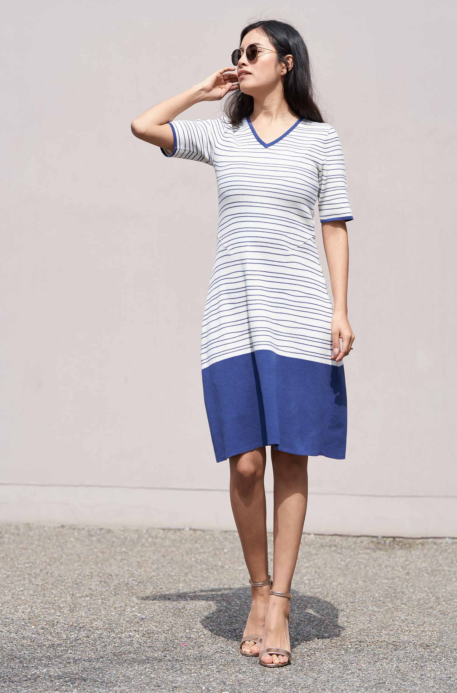 Strickkleid LINEAS aus Bio Pima Baumwolle