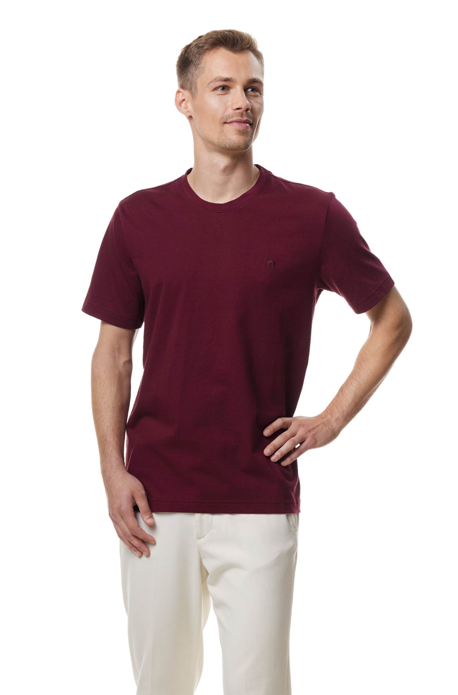 T-Shirt RUNDHALS mit Royal Alpaka-Baumwoll-Mix