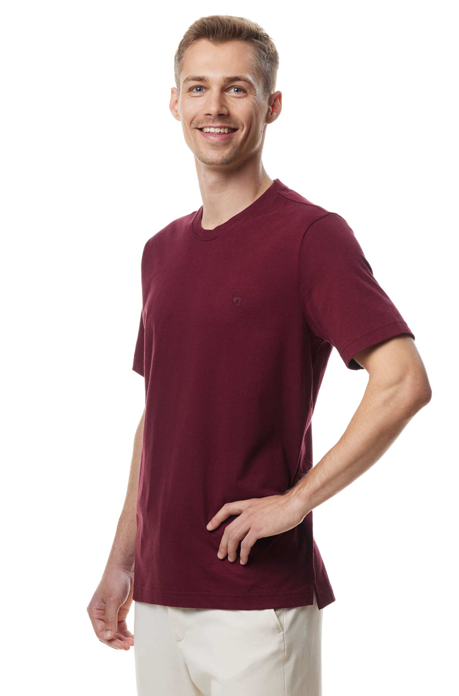 T-Shirt RUNDHALS mit Royal Alpaka-Baumwoll-Mix