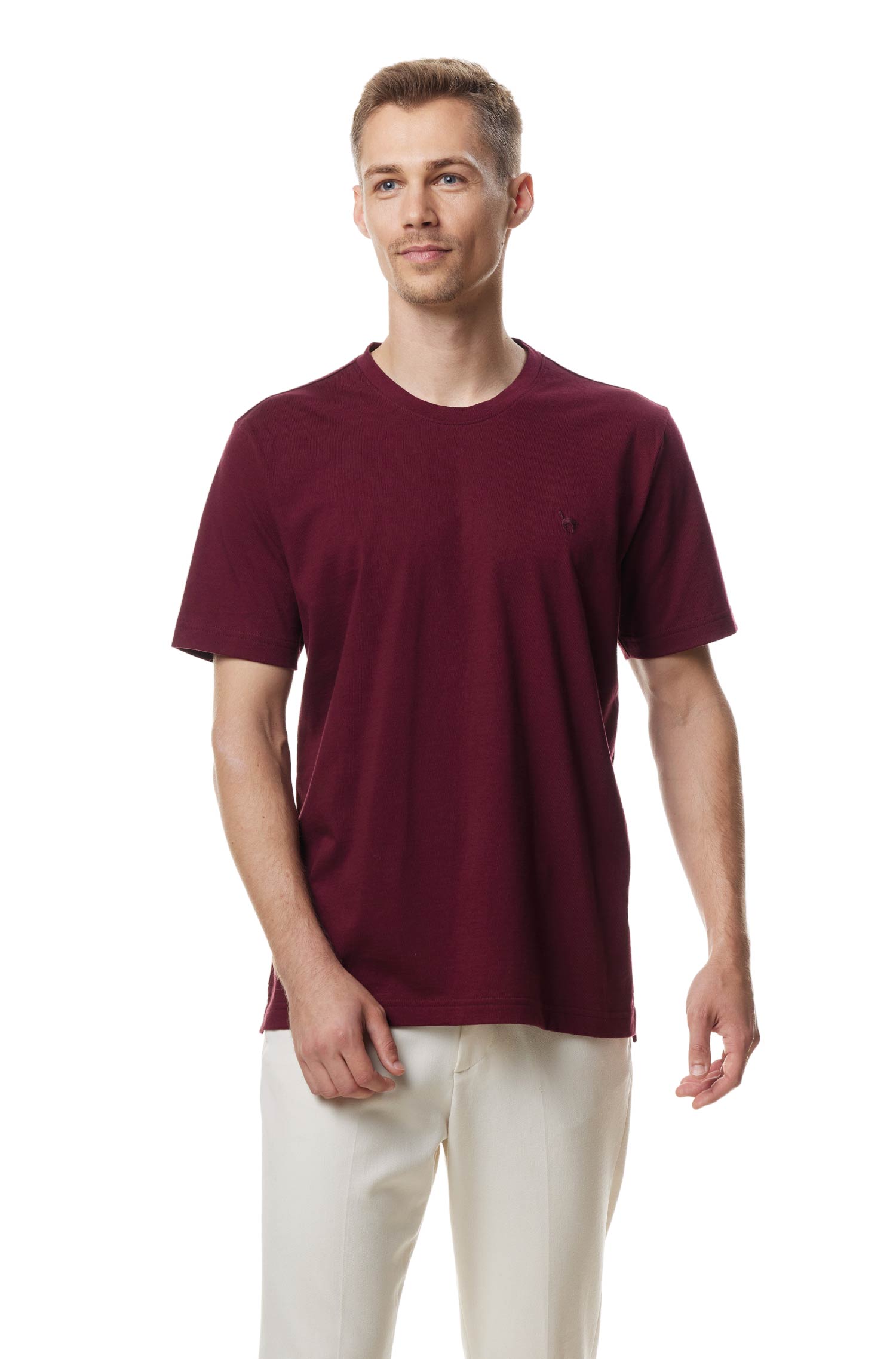 T-Shirt RUNDHALS mit Royal Alpaka-Baumwoll-Mix