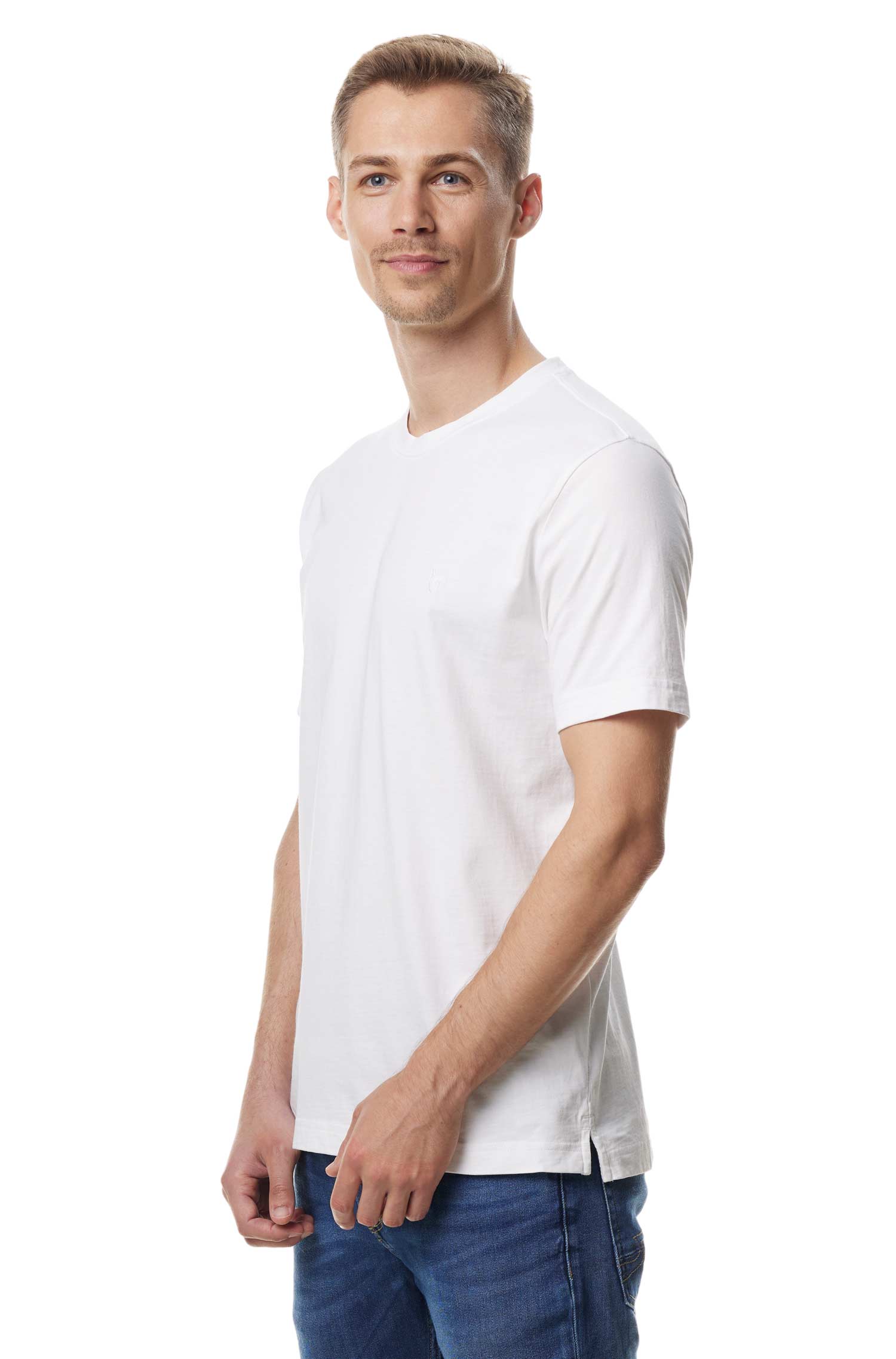 T-Shirt RUNDHALS mit Royal Alpaka-Baumwoll-Mix