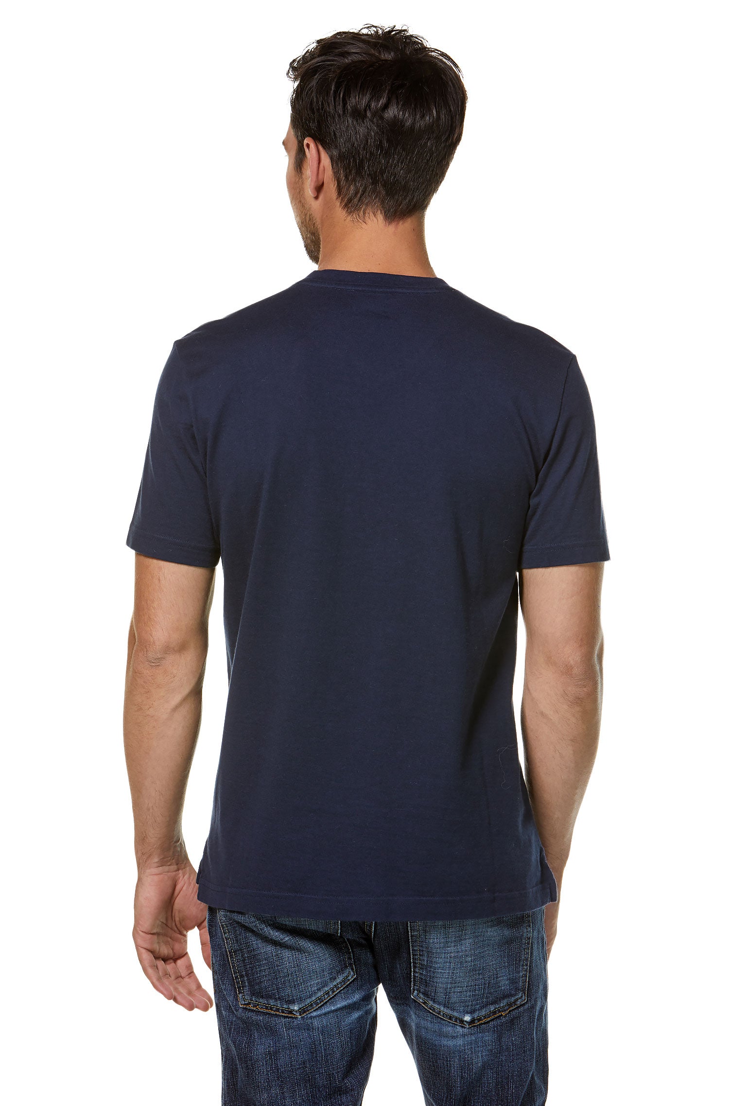 T-Shirt V-NECK aus Royal Alpaka-Baumwoll-Mix