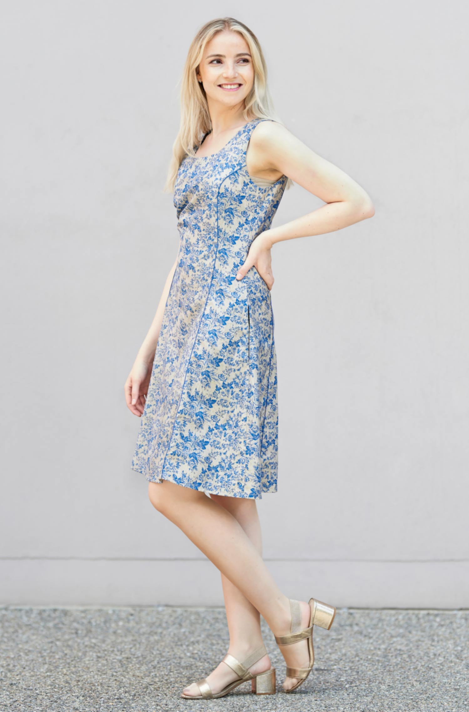 Trägerkleid IMPERIO aus 100% Pima Bio Baumwolle